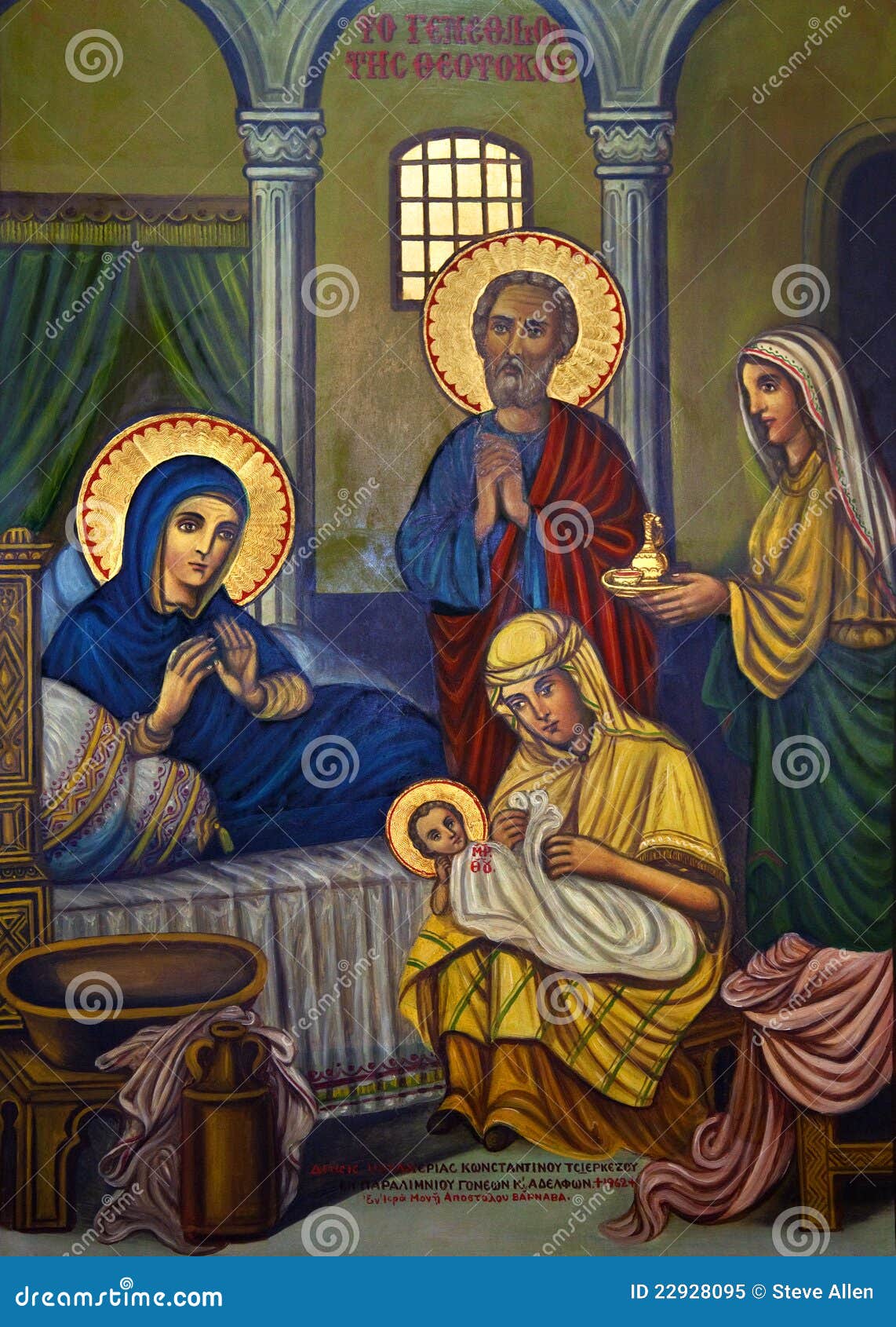 Icon - Religious Painting - Turkish Cyprus Editorial Image Icon - Religious Painting - Turkish Cyprus Editorial Image