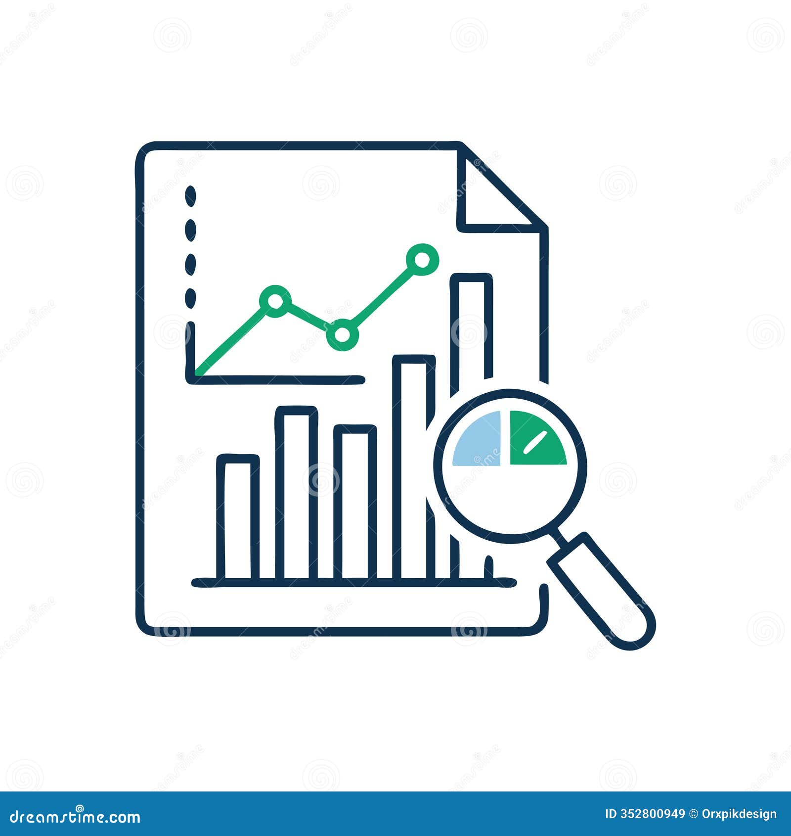 market performance analysis icon