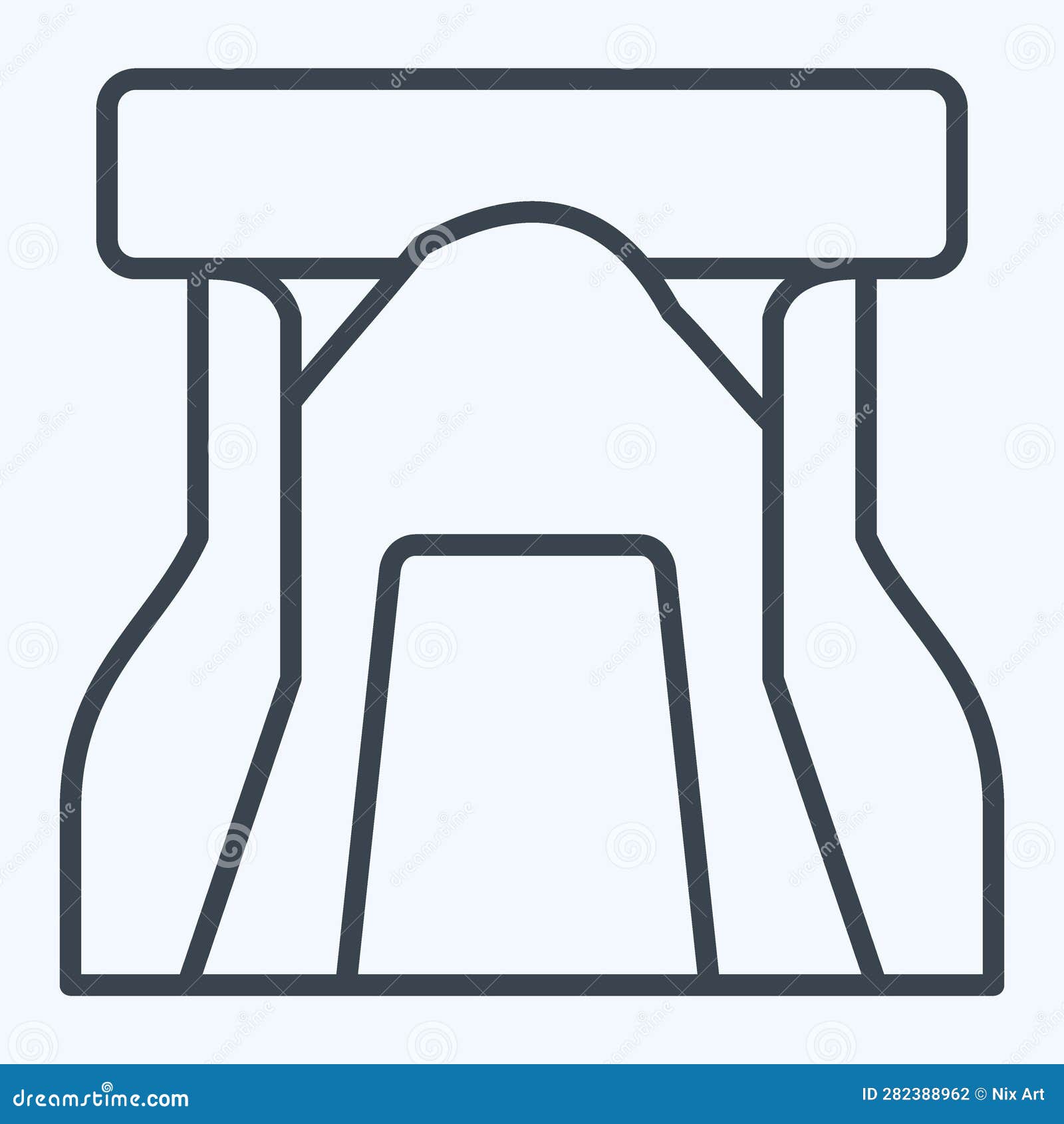 icon rock. related to prehistoric . line style. simple  editable. simple 