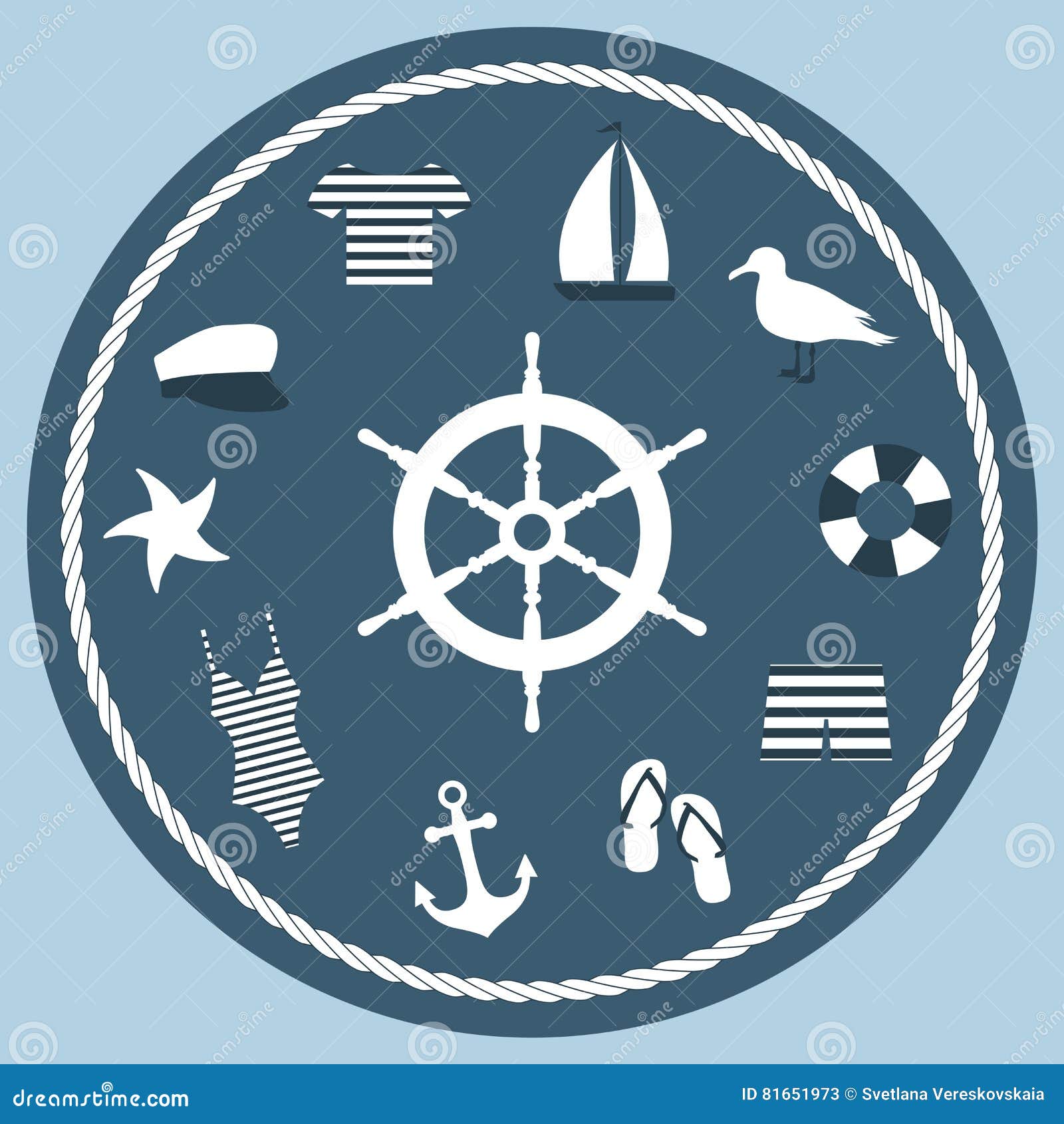 Ship Steering Wheel Logo Stock Images - 4 Photos