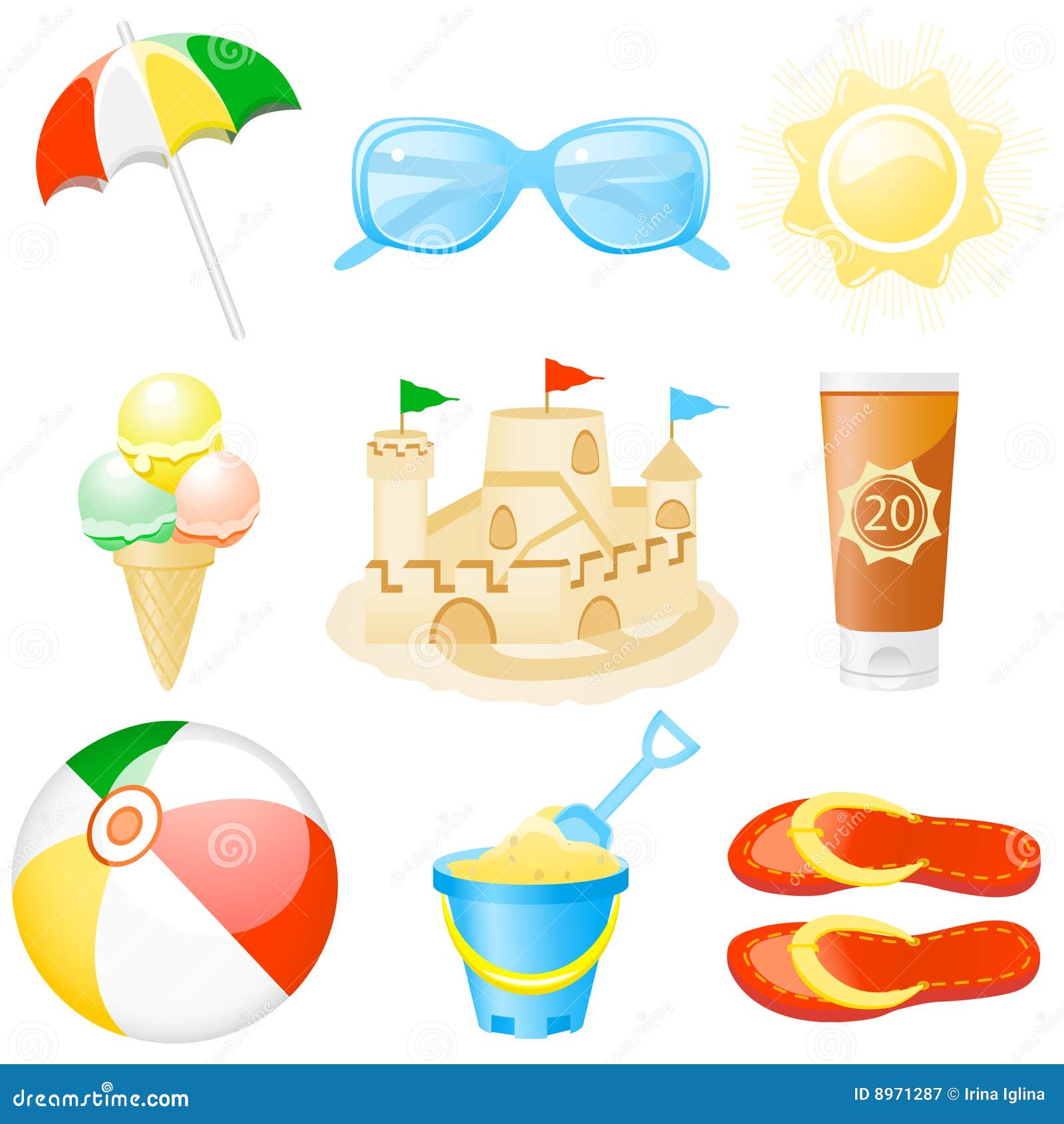 icon set vacations