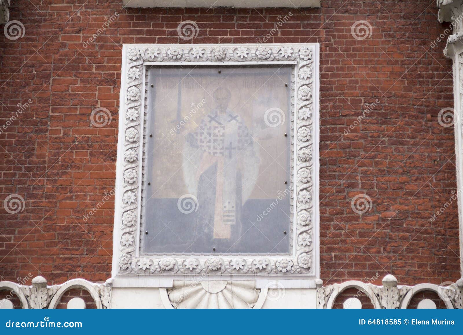 the icon of st.nicholas of mozhaisk over the gate nikolskaya tower