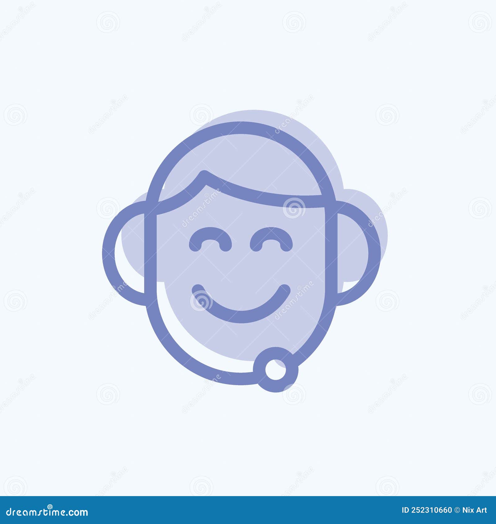 Icon Support Suitable For Feedback Symbol Two Tone Style Simple Design Editable Design
