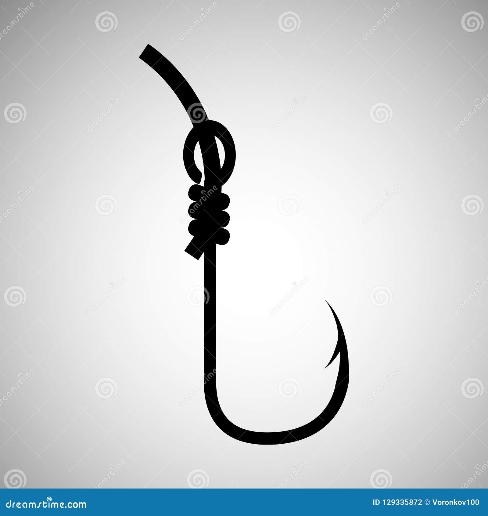 fish hook vector