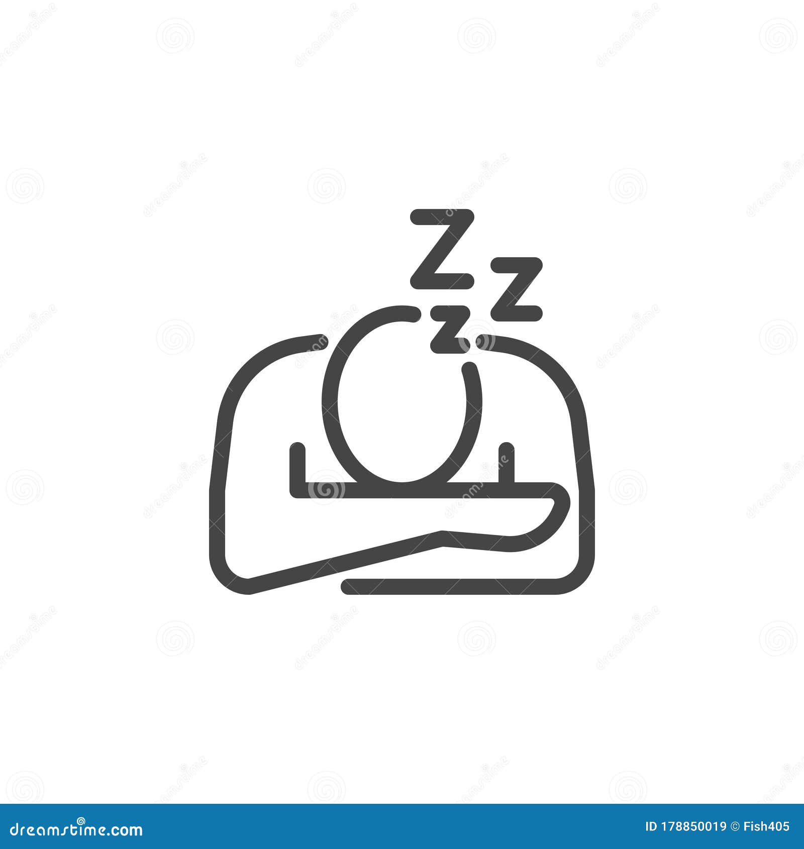 icon symptoms infection, fatigue burnout sleeping work
