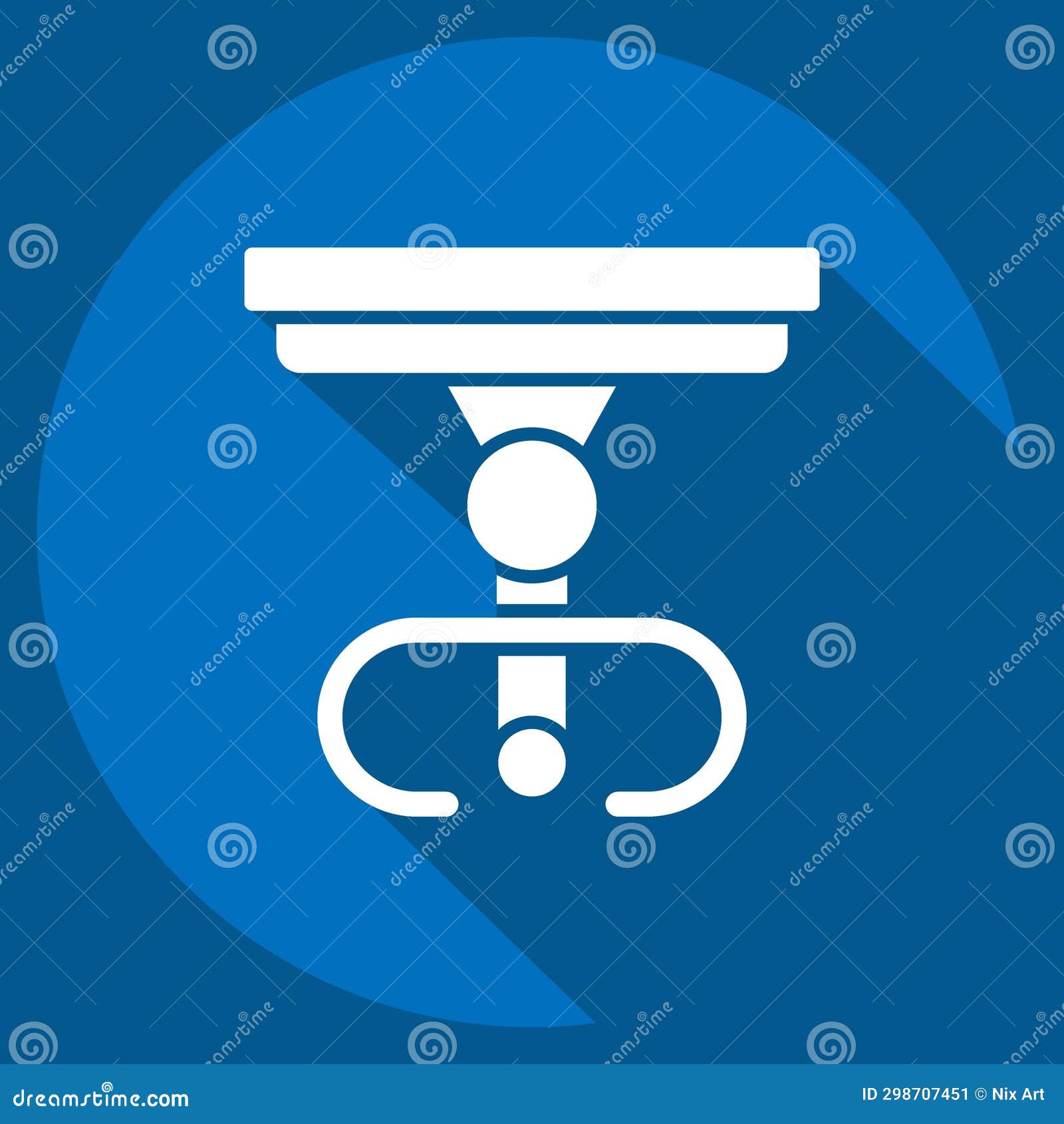 icon table. related to vintage decoration . long shadow style. simple  editable. simple 