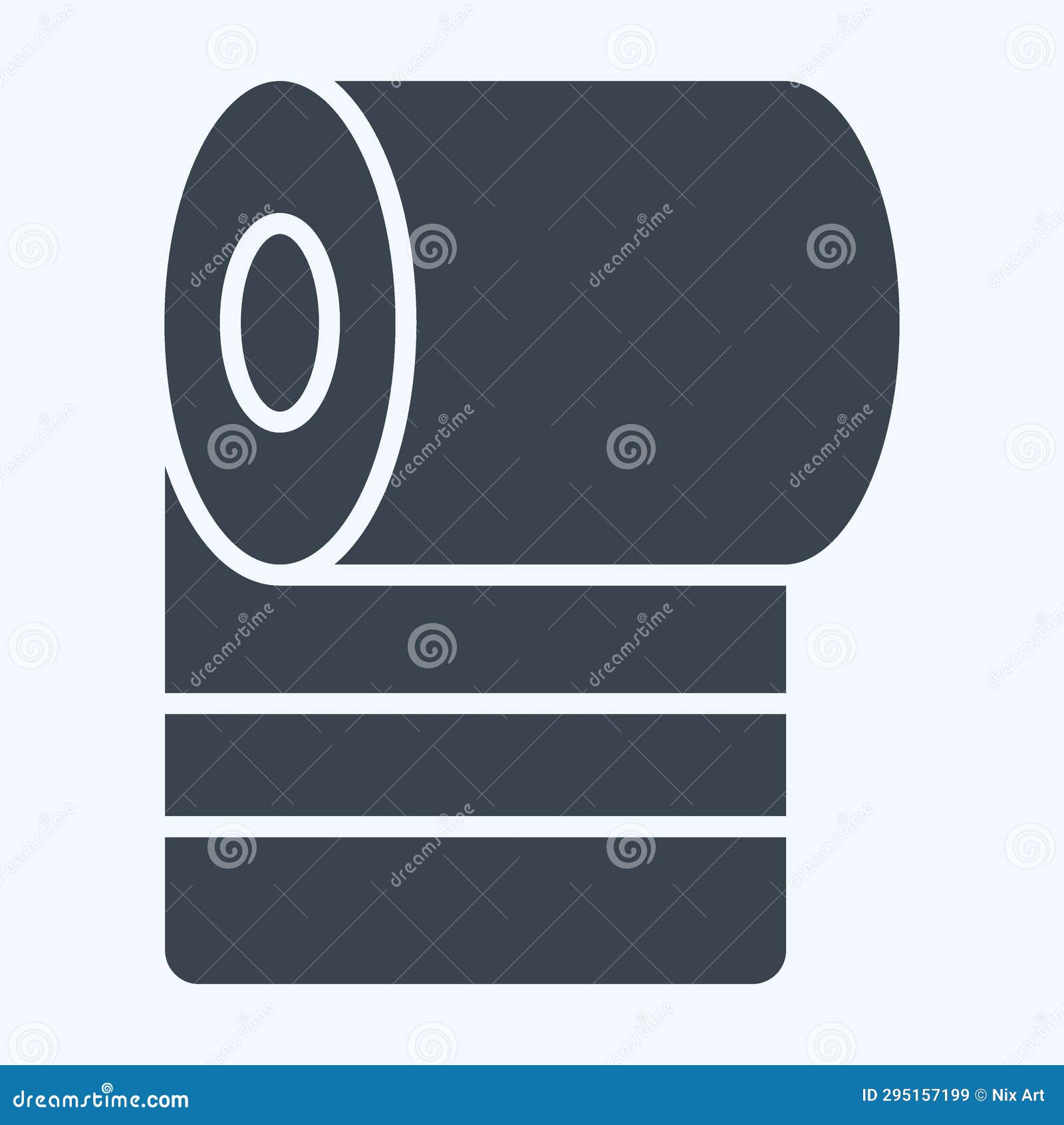 icon toilet paper. related to cleaning . glyph style. simple  editable. simple 