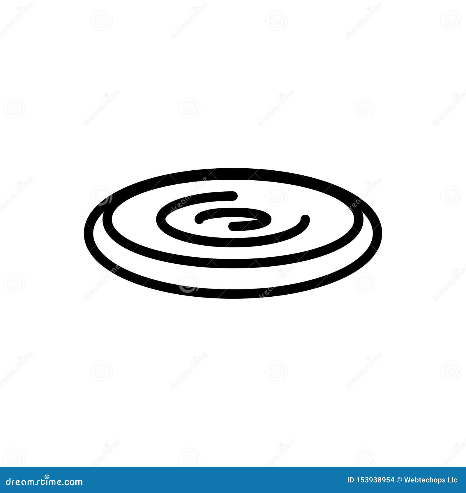 black line icon for ultimate, infinity and endlessness