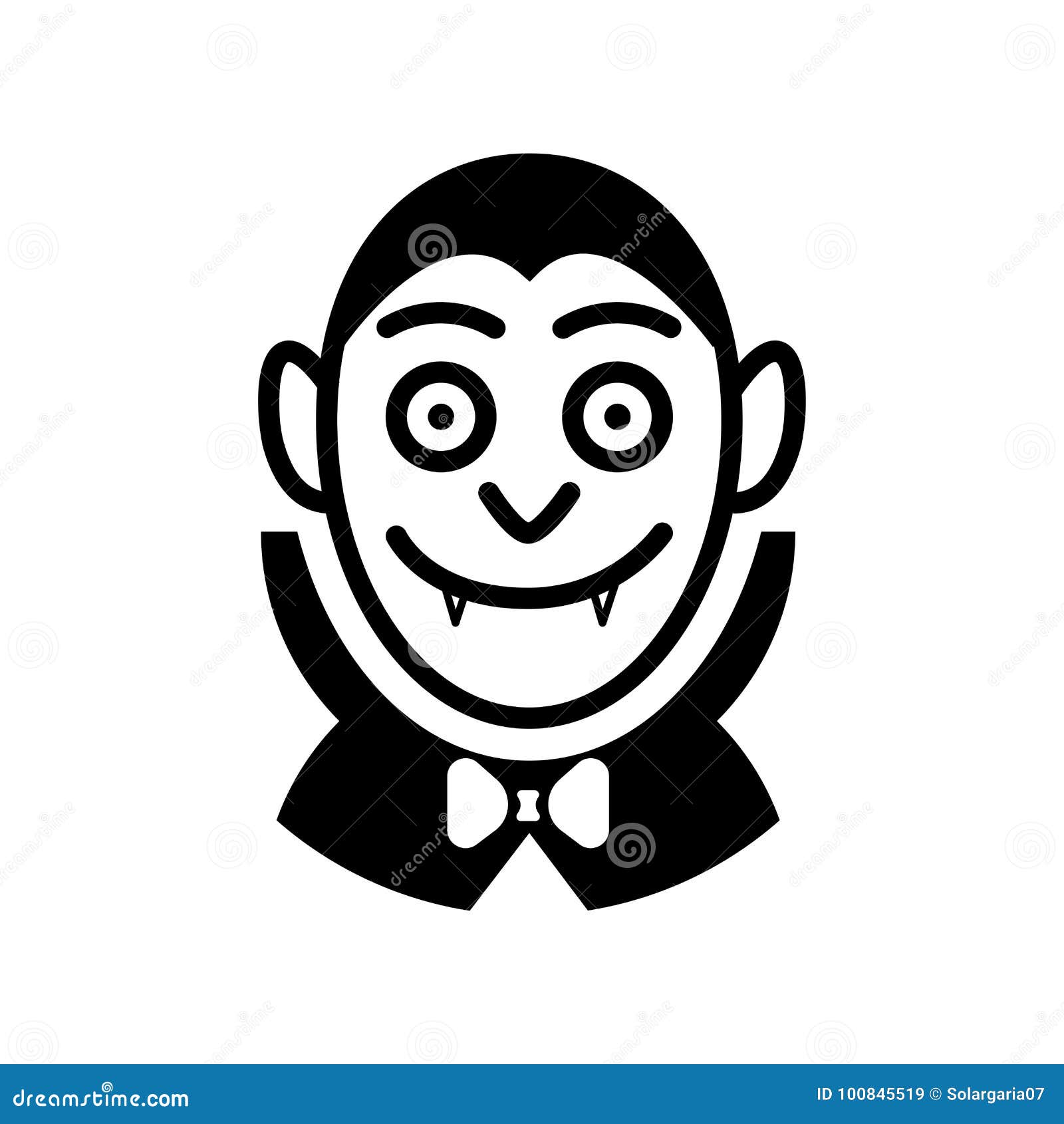 Icon of Vampire - Vector Iconic Design Stock Vector - Illustration of