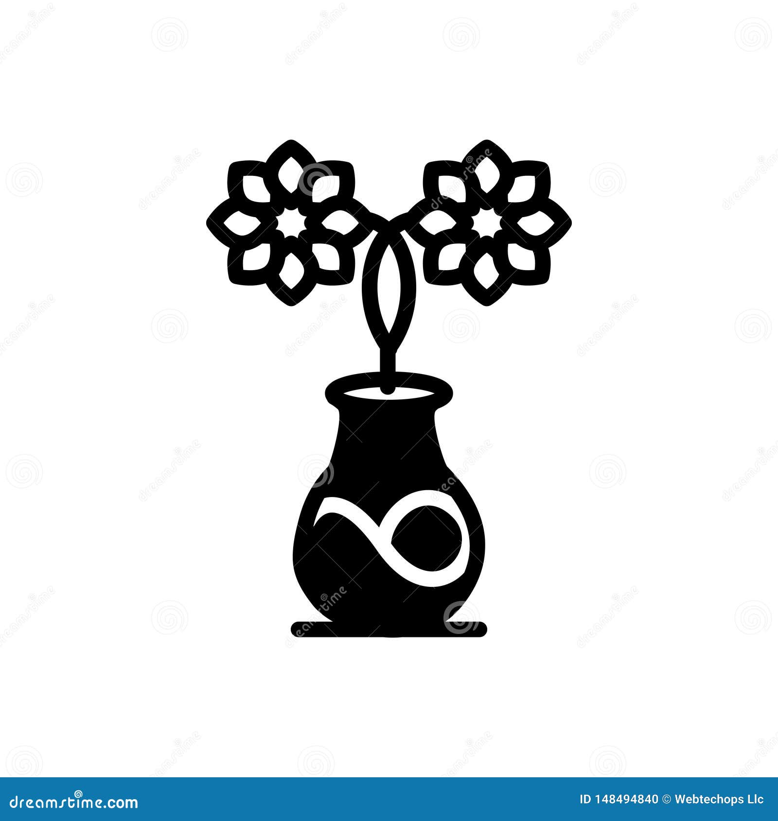 Black Solid Icon for Vases, Amphora and Jar Stock Vector - Illustration ...