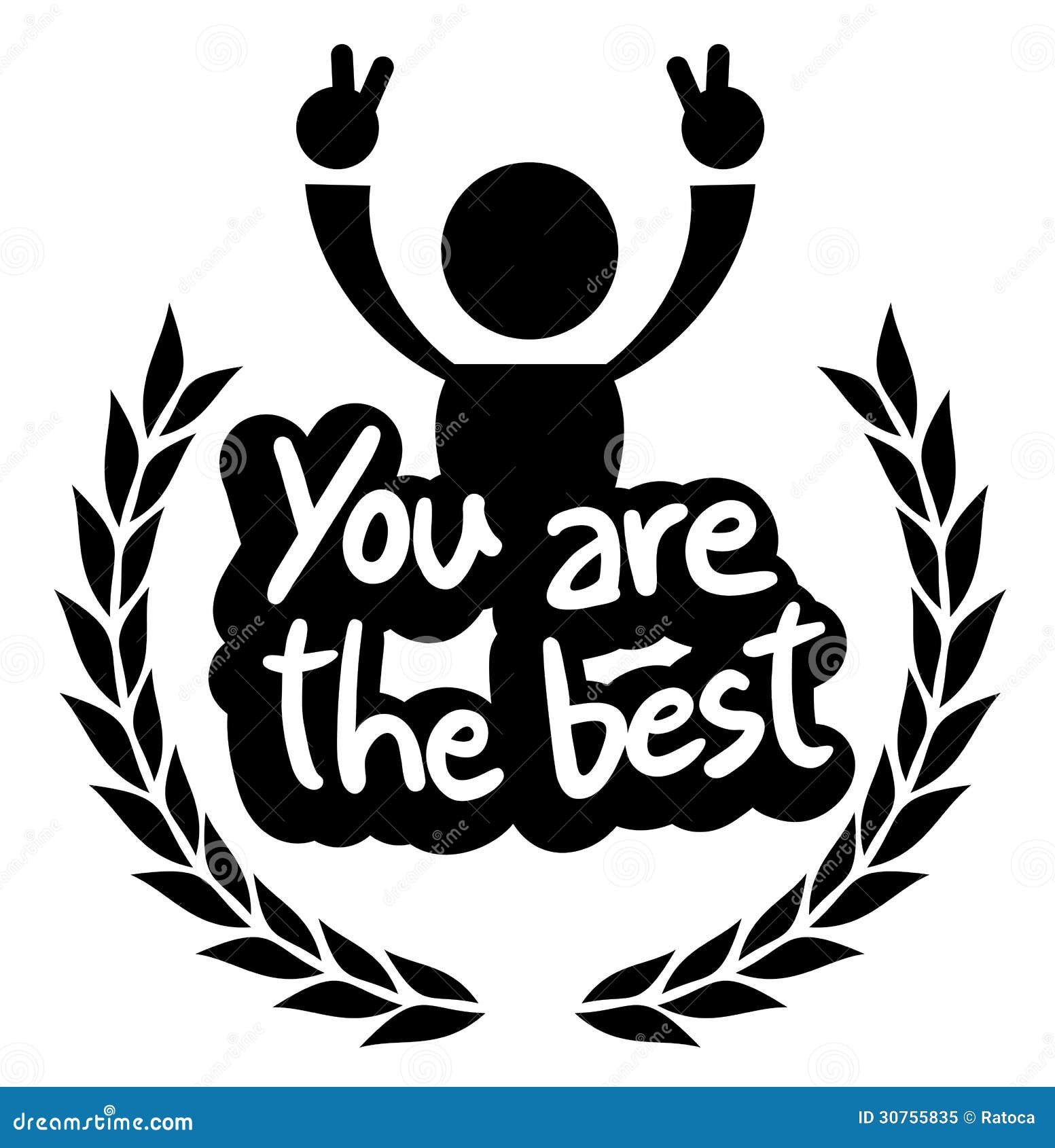 Icon you are the best stock vector. Illustration of sign - 30755835