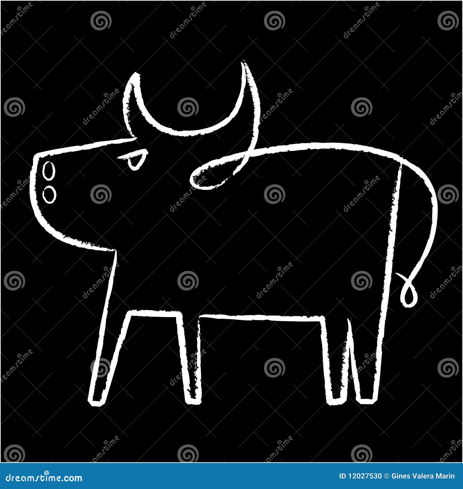 Icona del toro. Illustrazione di vettore dell'icona semplice del toro.

Soltanto due colori globali. CMYK. Cambiamenti facili di colore.