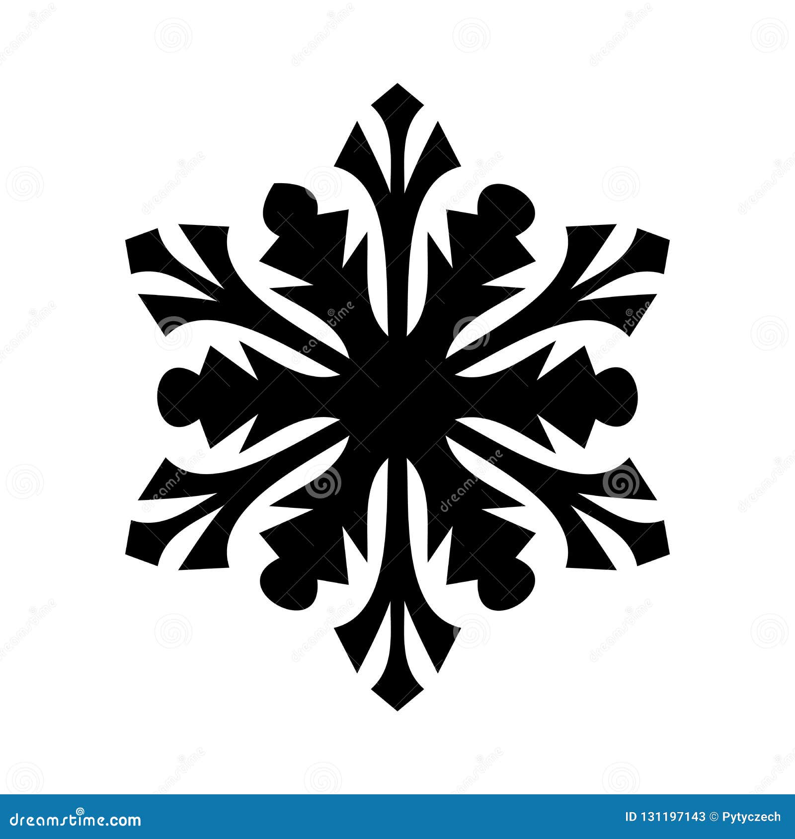 Icona Del Fiocco Di Neve Natale E Tema Di Inverno