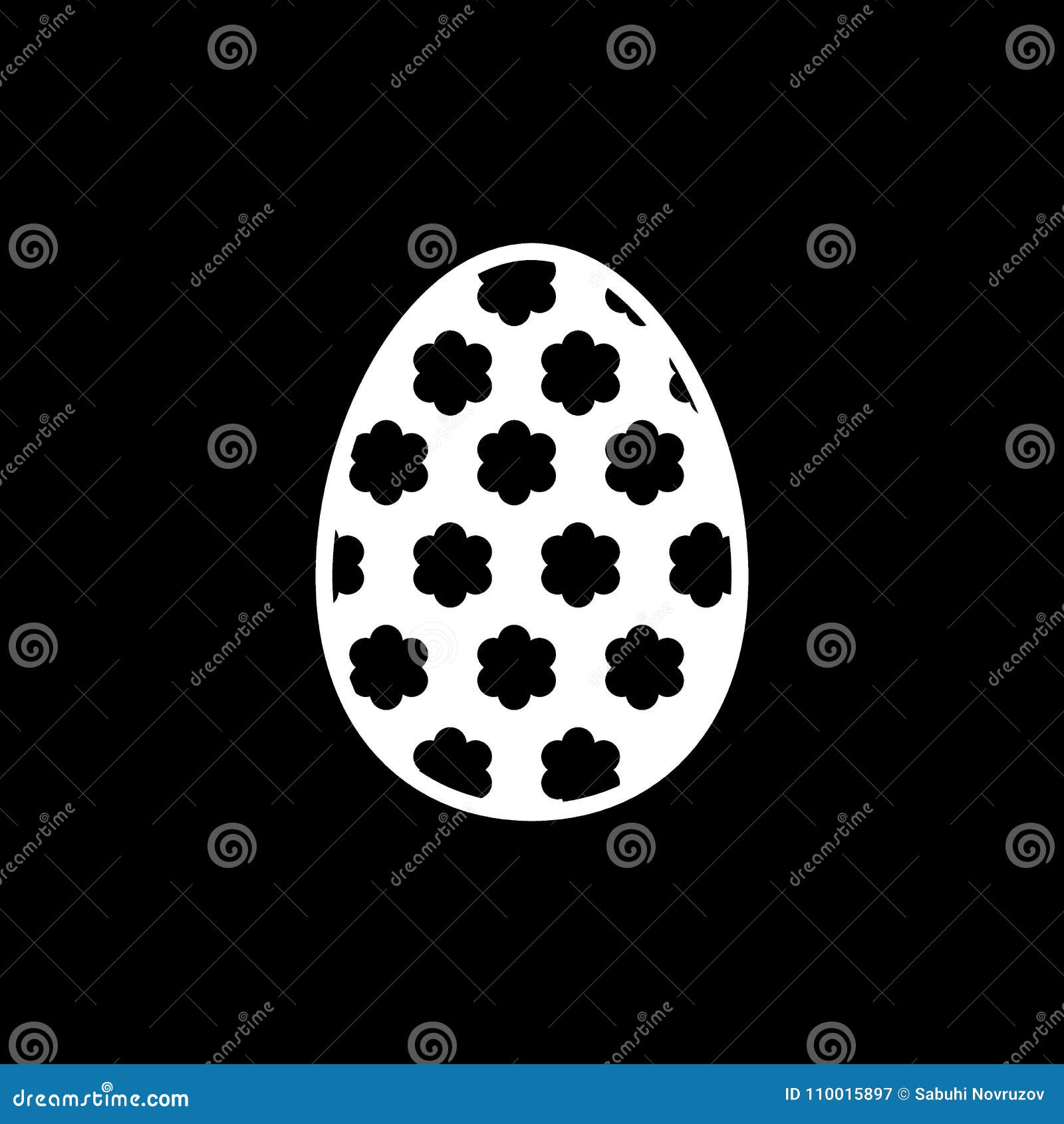 Icona Di Vettore Delluovo Di Pasqua Due Uova Di Pasqua