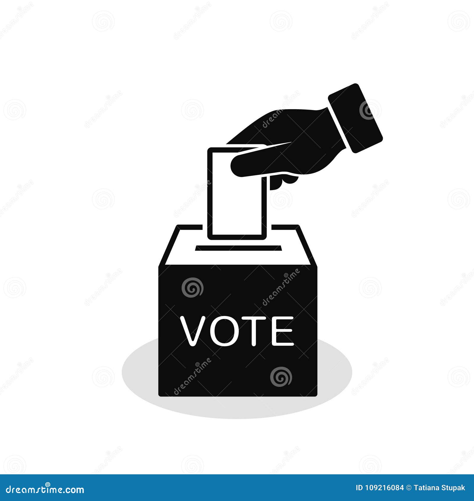 Icona Di Voto Di Concetto Nello Stile Piano Mano Che Mette Scheda Di  Votazione In Urna Vettore Illustrazione di Stock - Illustrazione di ballot,  foro: 109216084