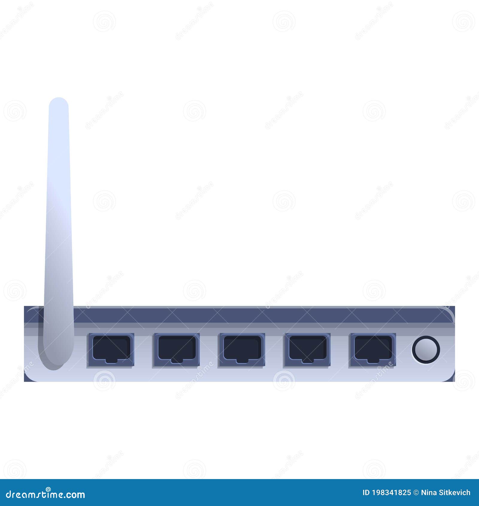 Icona Porta LAN Rete Modem Wifi, Stile Vignetta Illustrazione Vettoriale -  Illustrazione di colleghi, router: 198341825