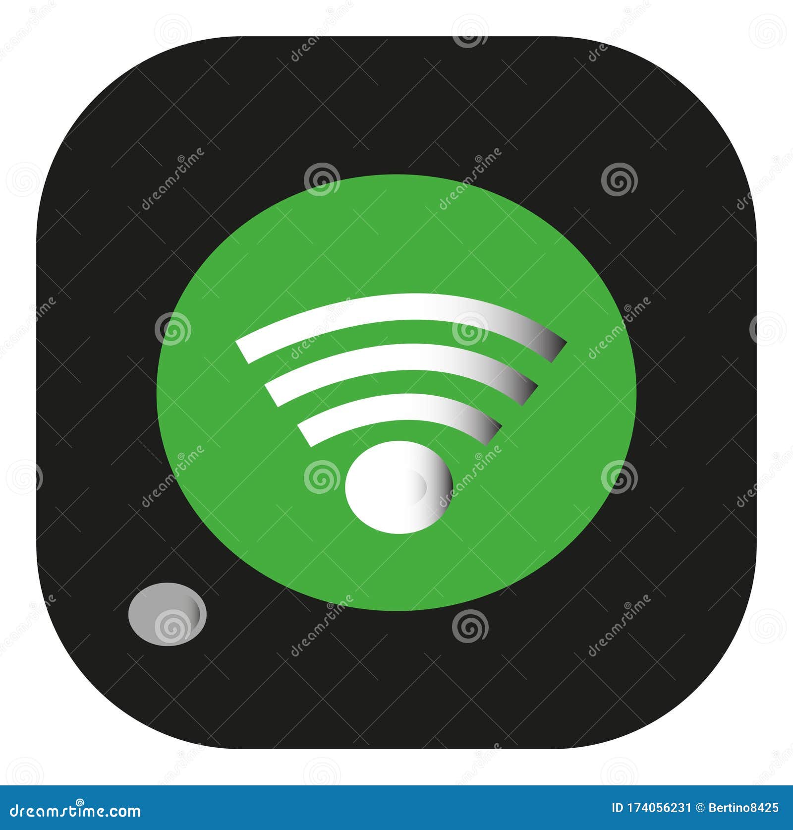Icona Wifi Icone Wifi App Iphone App Android Stock Vector Illustration Of Gray File 174056231