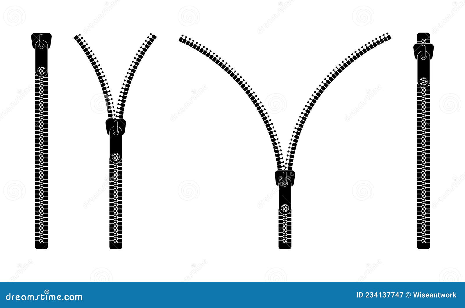 Icona Zip. Cerniera Lampo Per Il Giubbotto E L'abbigliamento. Apertura E  Chiusura Dell'elemento Di Fissaggio Degli Indumenti. Bloc Illustrazione  Vettoriale - Illustrazione di tiro, sfondo: 234137747