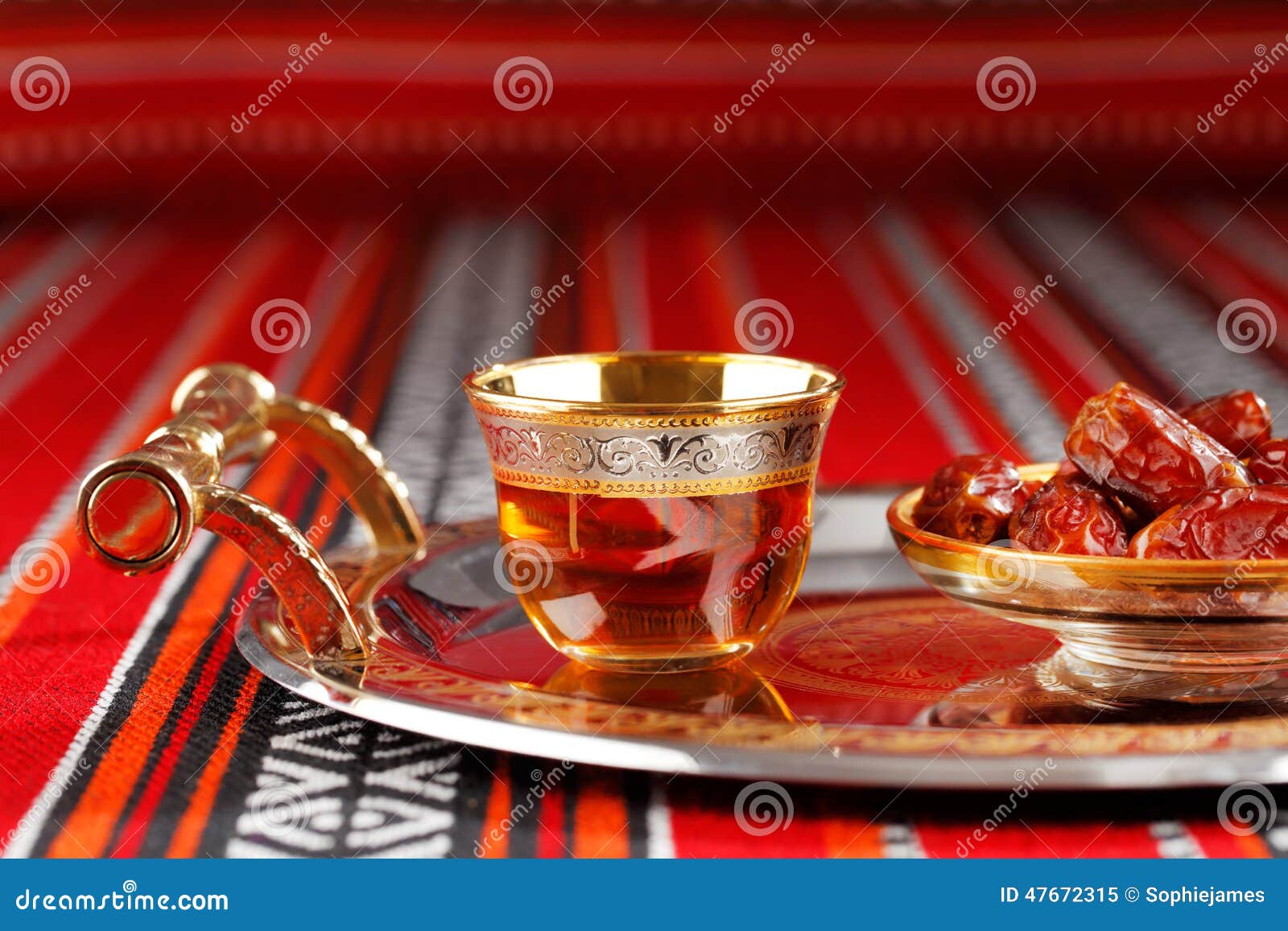 iconic abrian fabric tea and dates ise arabian hospitality