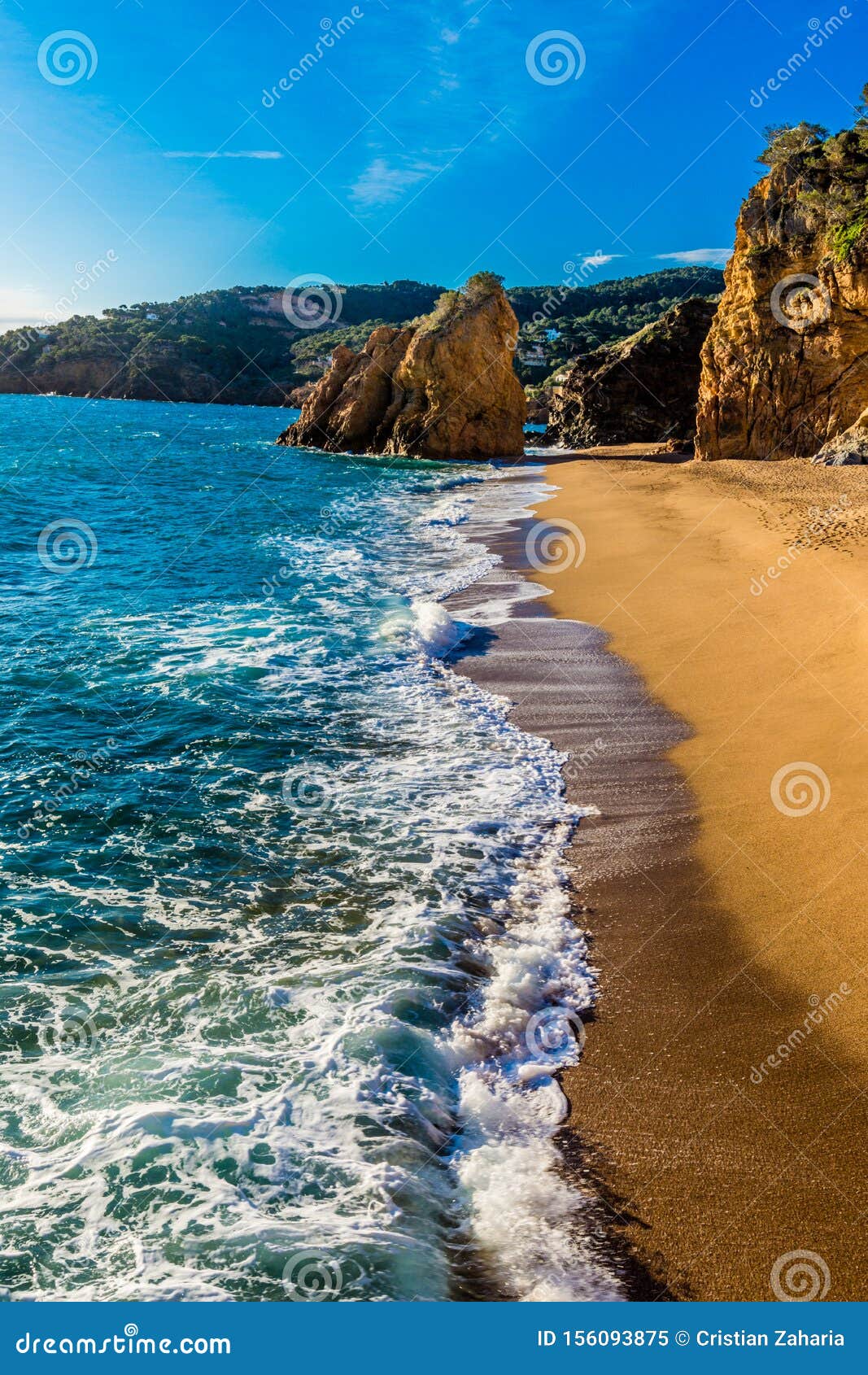 The Iconic Beach of Illa Roja Catalonia, Spain Stock Image - Image of ...