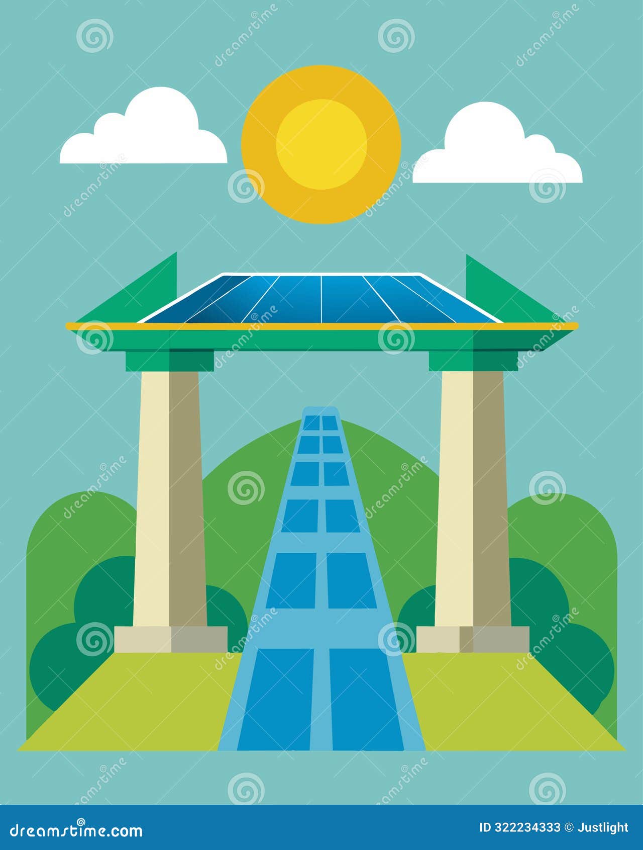 an iconic bridge its pillars now adorned with discreetly p solar panels izing a path towards a greener future