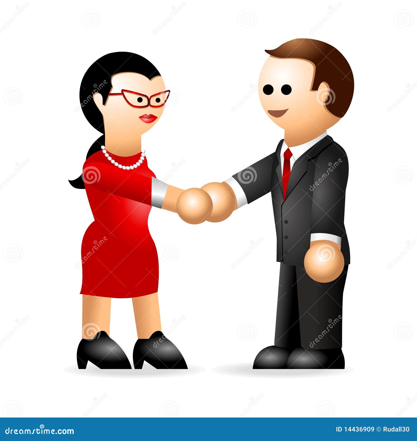 Iconic Figure_Business Deal Stock Illustration Illustration of