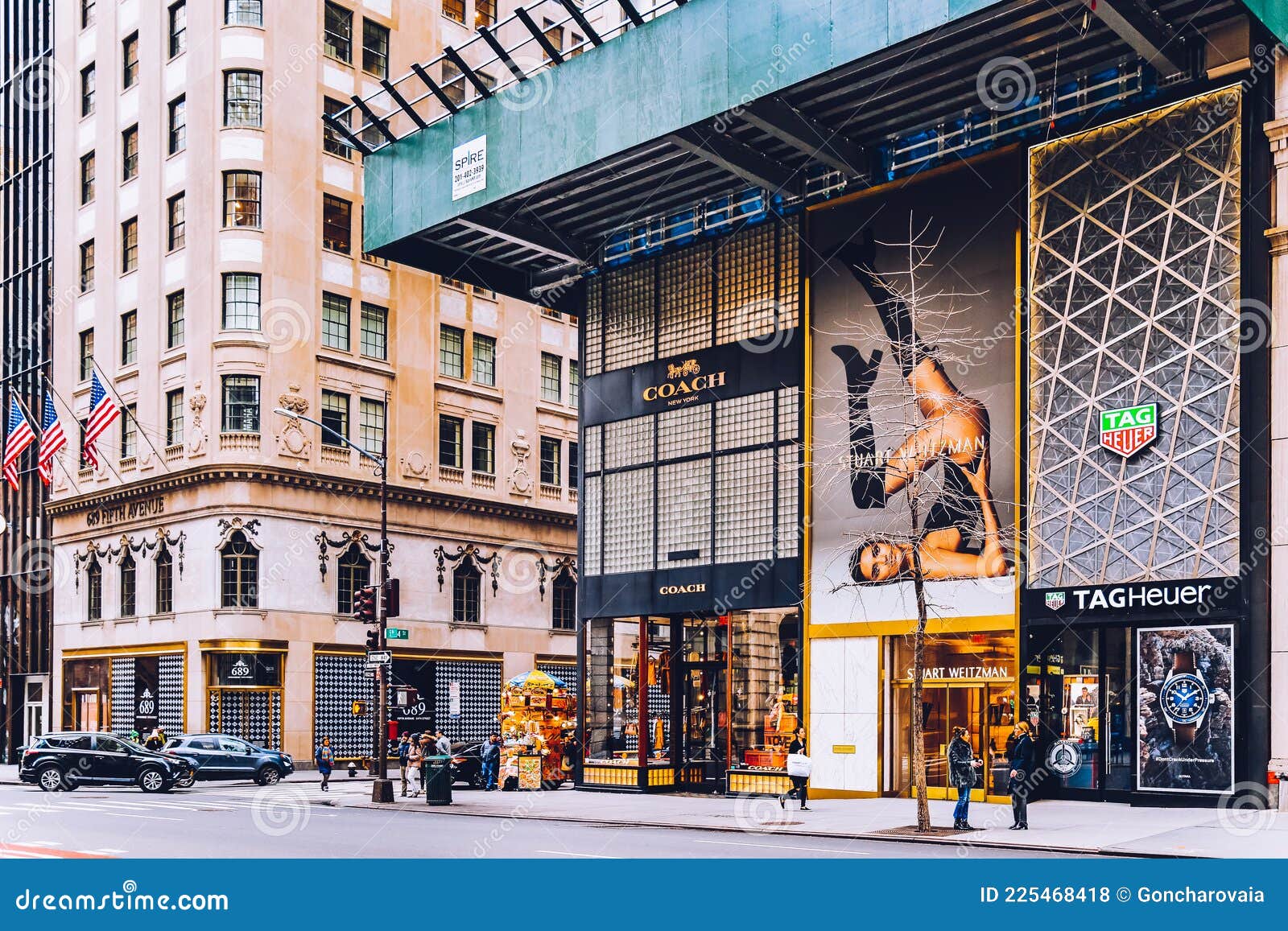 Iconic Shopping Street Fifth Avenue Editorial Stock Photo - Image of  american, financial: 225468418