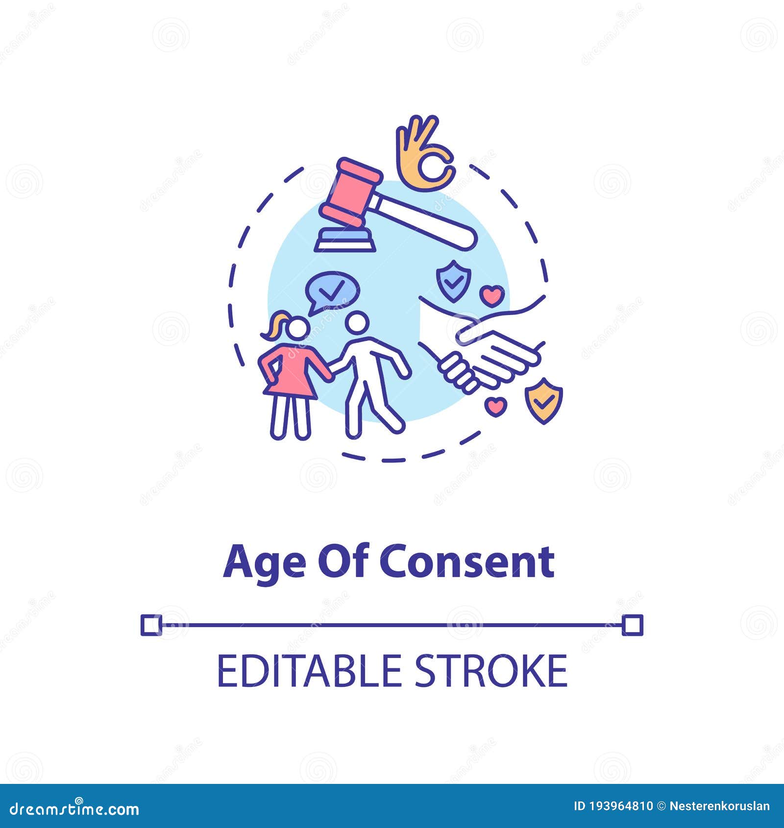 Icono De Concepto De Edad De Consentimiento Ilustración del Vector - Ilustración de fino, adulto: 193964810 Icono De Concepto De Edad De Consentimiento Ilustración del Vector - Ilustración de fino, adulto: 193964810
