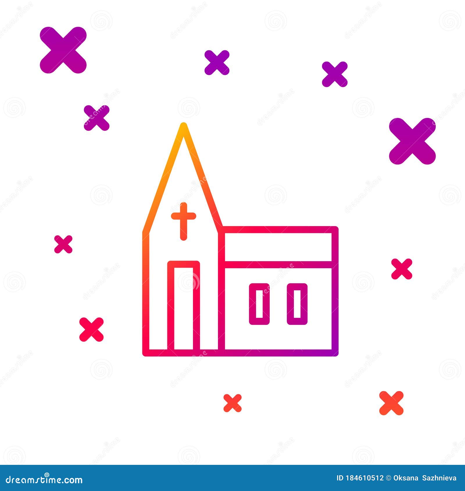 Icono De Construcción De Iglesia De Línea De Color Aislado En Fondo Blanco. Iglesia Cristiana. Religión De La Iglesia. Degradado a Ilustración del Vector - Ilustración de pictograma, casa: 184610512 Icono De Construcción De Iglesia De Línea De Color Aislado En Fondo Blanco. Iglesia Cristiana. Religión De La Iglesia. Degradado a Ilustración del Vector - Ilustración de pictograma, casa: 184610512