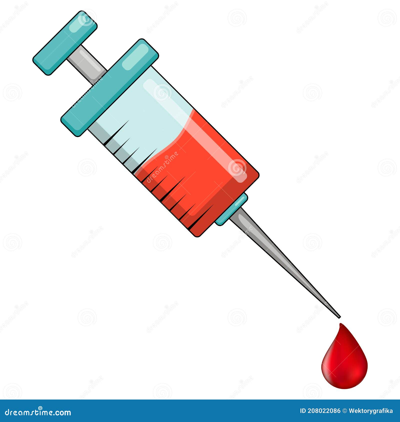 Icono De Dibujos Animados De Jeringa Y Gota De Sangre. Ideal Para El Diseño  De Vacunas Covid19 O Símbolo De Donación De Sangre. Il Ilustración del  Vector - Ilustración de simplicidad, enfermedad: