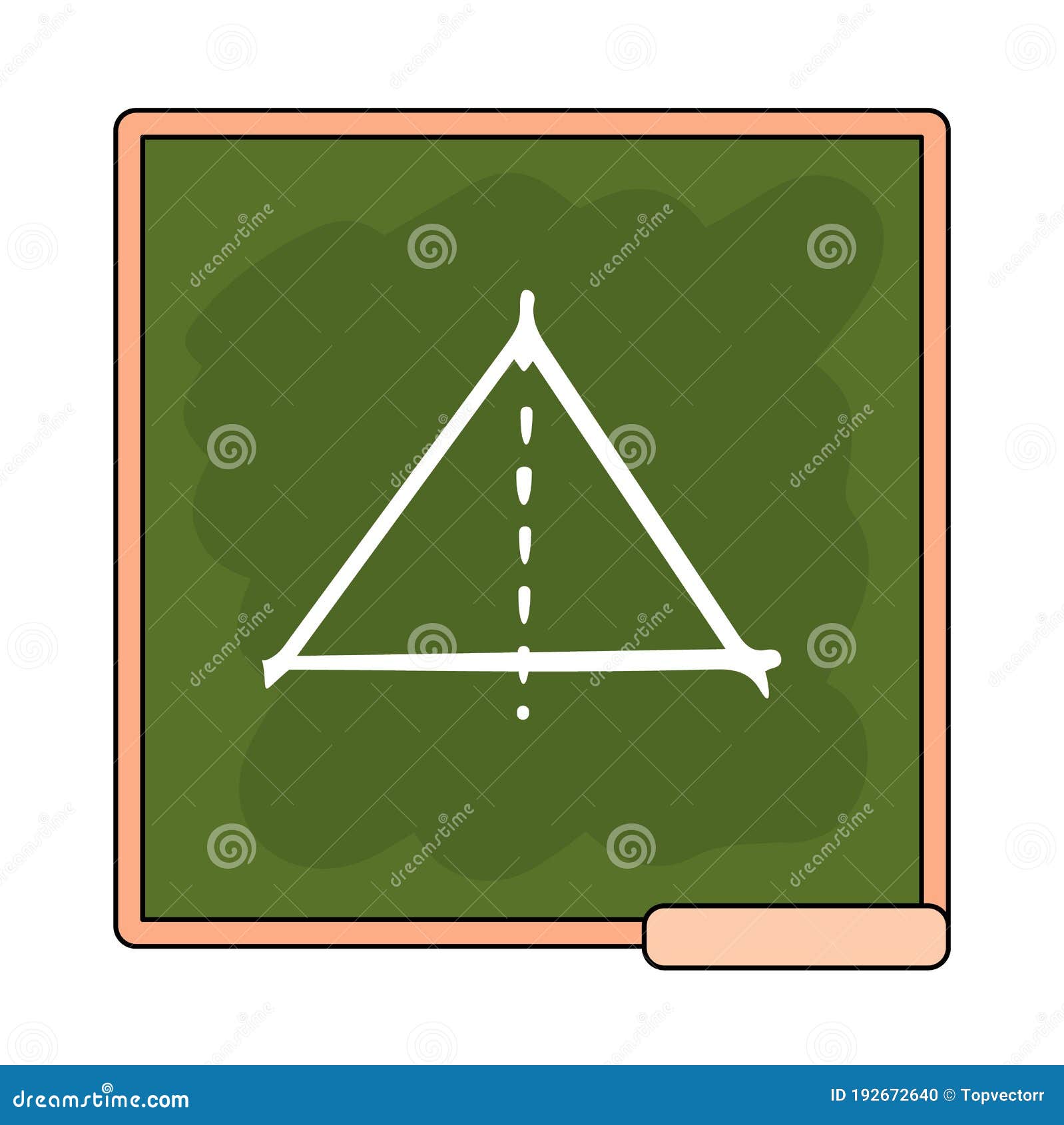 Icono De Dibujos Animados Vectoriales Del Tablero De Escuela Verde Con  Triángulo De Dibujo Con Lección De Geometría De Línea De Pu Ilustración del  Vector - Ilustración de tarjeta, conferencia: 192672640