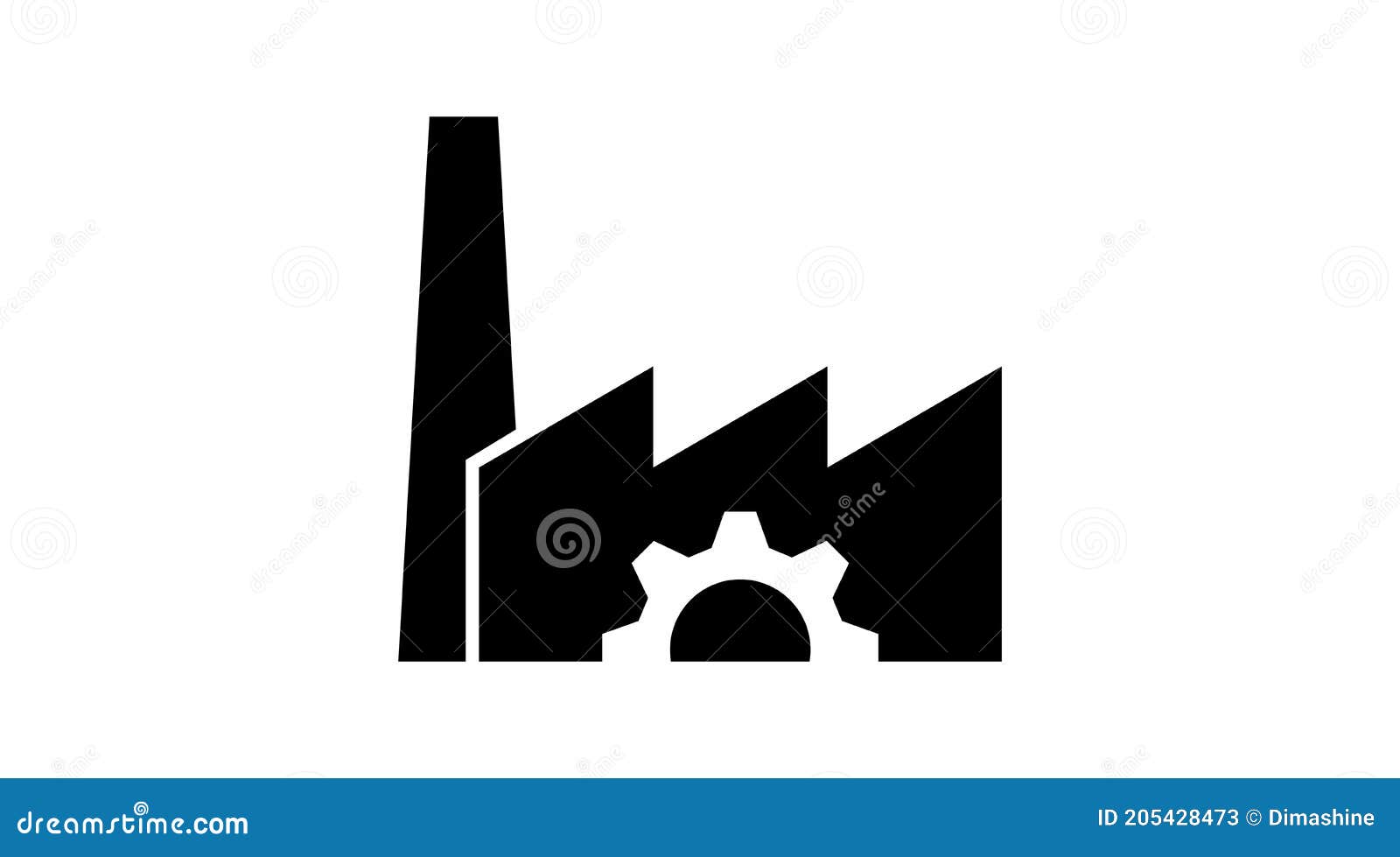 Icono De Fábrica Icono Logo. Ilustración Aislada Vectorial Stock de ...