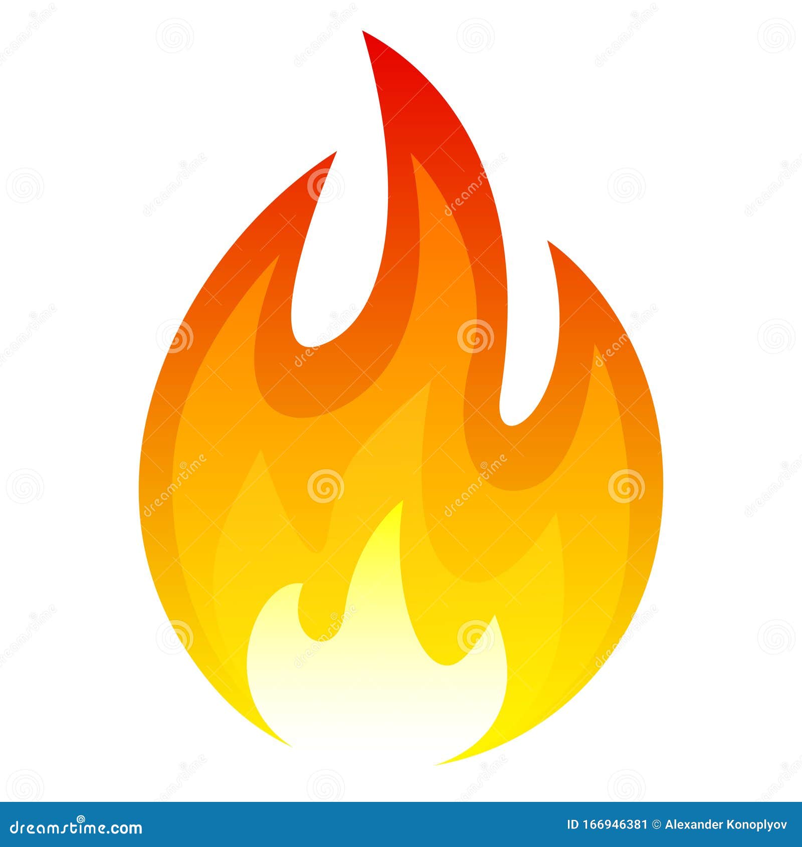 Icono De Fuego, Llama Caliente Y Calor Rojo Ilustración del Vector -  Ilustración de encienda, plano: 166946381