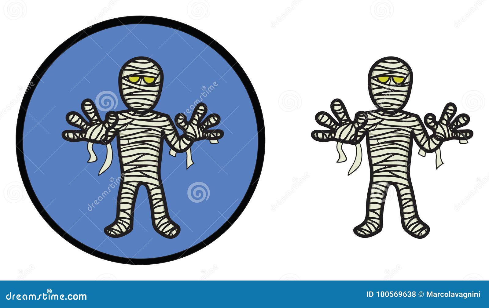 Icono De Halloween De La Momia Ilustración del Vector - Ilustración de  sombra, espantoso: 100569638, image size:1600x1009