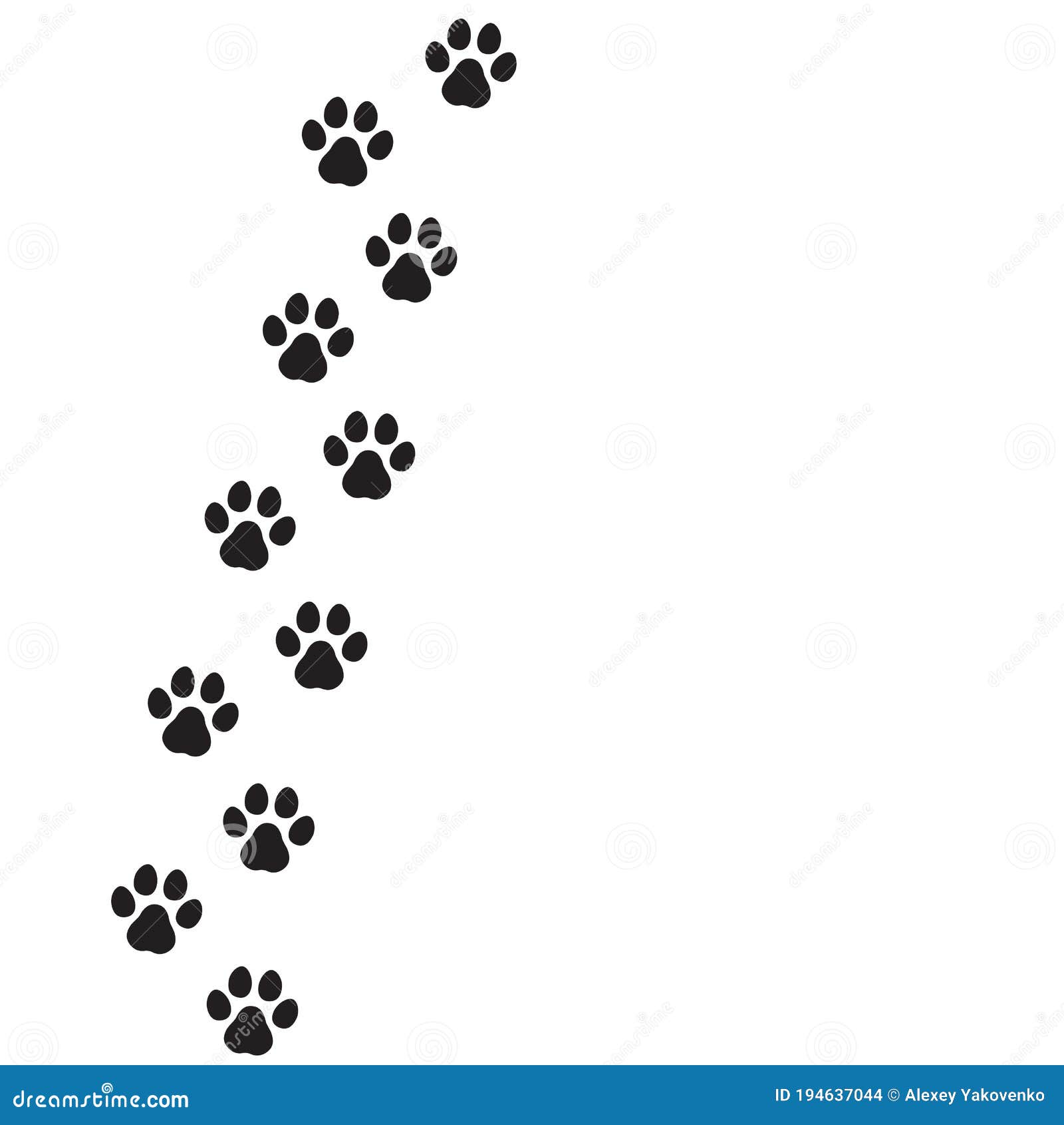 Icono De Huella De Perro. Impresión De Página. Vector Sobre Fondo