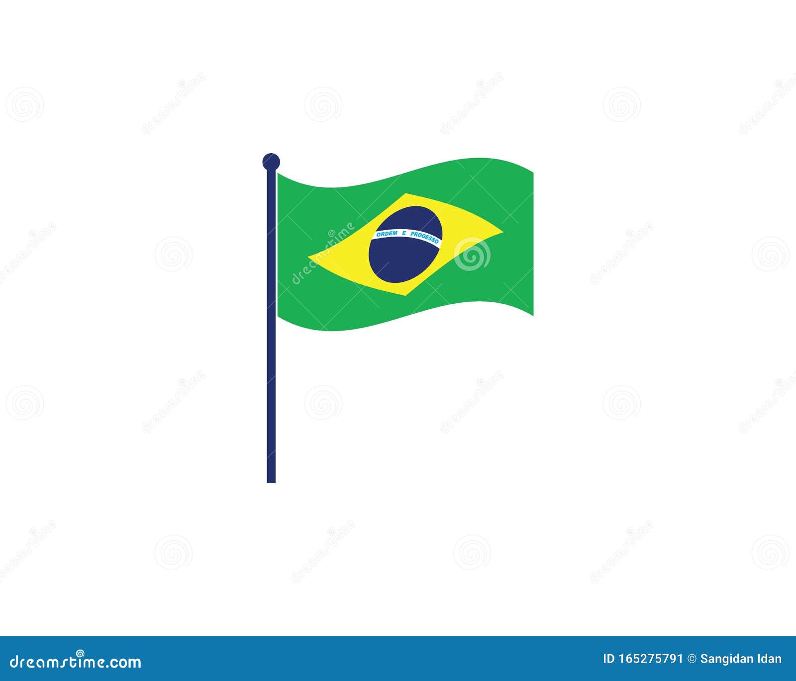 Icono De Ilustración Vectorial De Bandera Brasil Ilustración del Vector -  Ilustración de enero, icono: 165275791