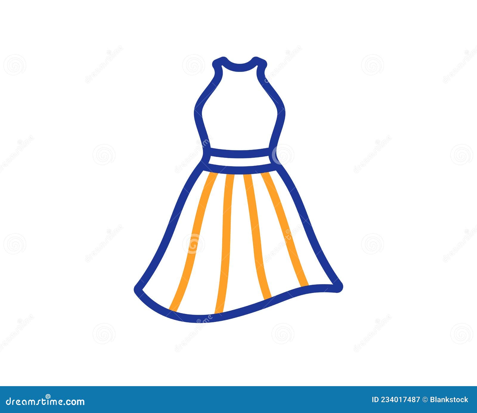 Icono De Línea De Vestir. Señal De Vestido. Vector Ilustración del Vector -  Ilustración de alineada, muestra: 234017487