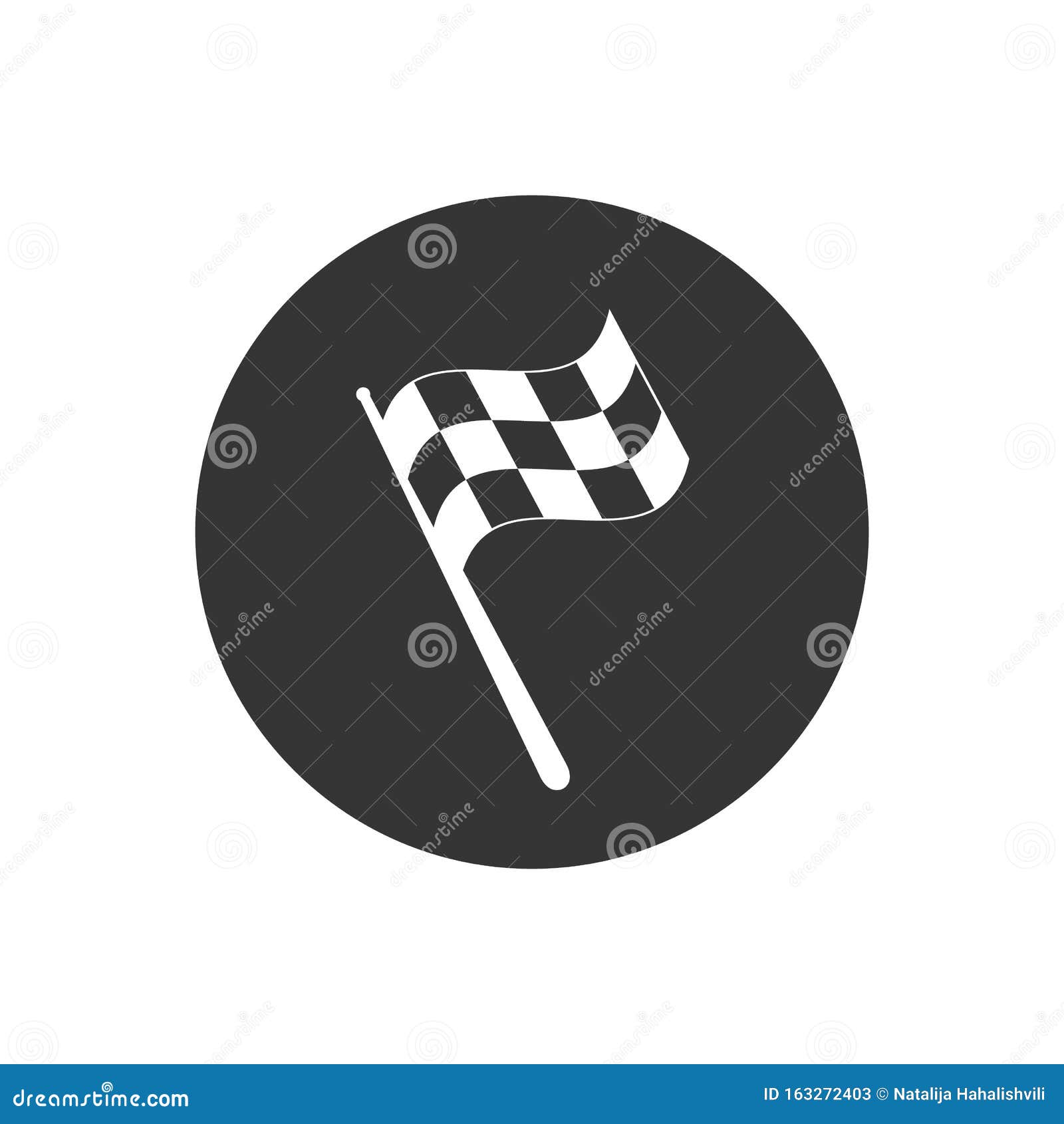 módulo Luminancia Instruir Icono De La Bandera De Carreras De Control Inicio De La Marca Auto Y Moto  Racing Señal De Victoria De La Competición De Automóvil Ilustración del  Vector - Ilustración de icono, asta: