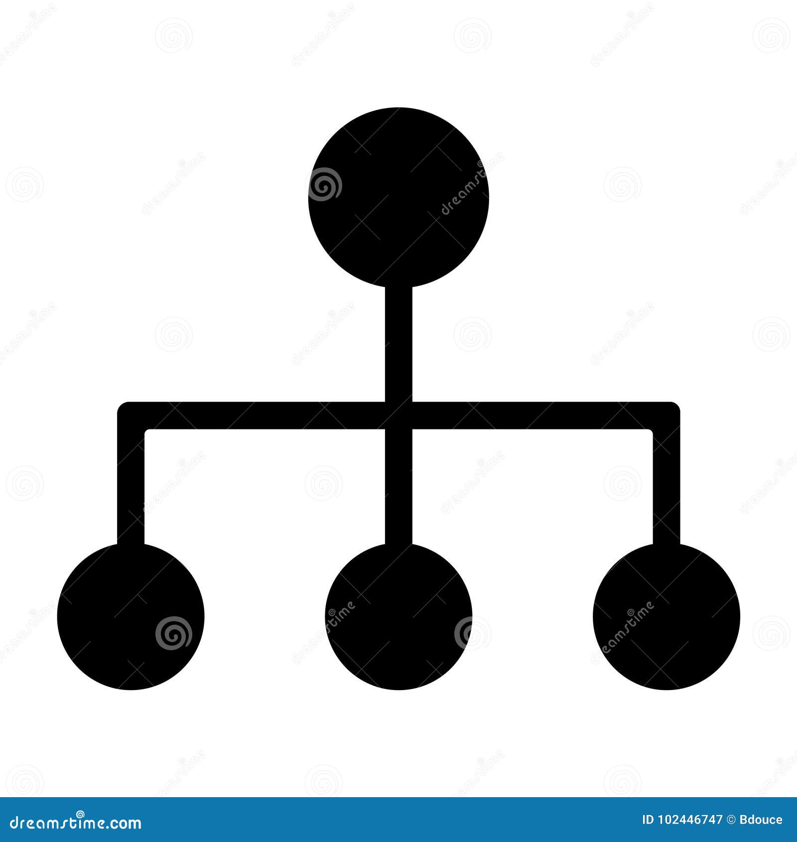 Icono De La Cadena De Mando Ilustración del Vector Ilustración de