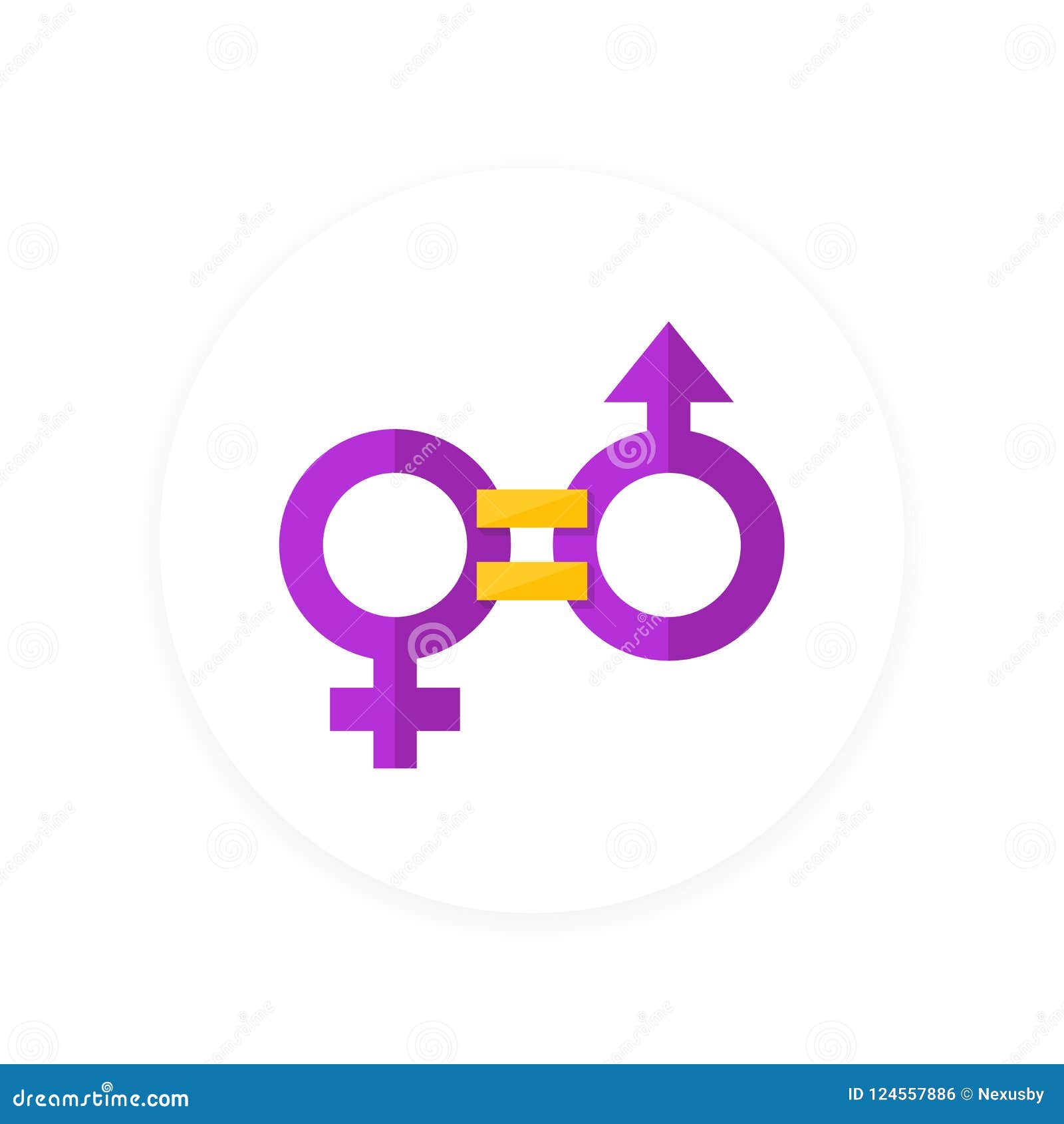Icono De La Equidad De Género Ilustración del Vector - Ilustración de  moderno, equidad: 124557886