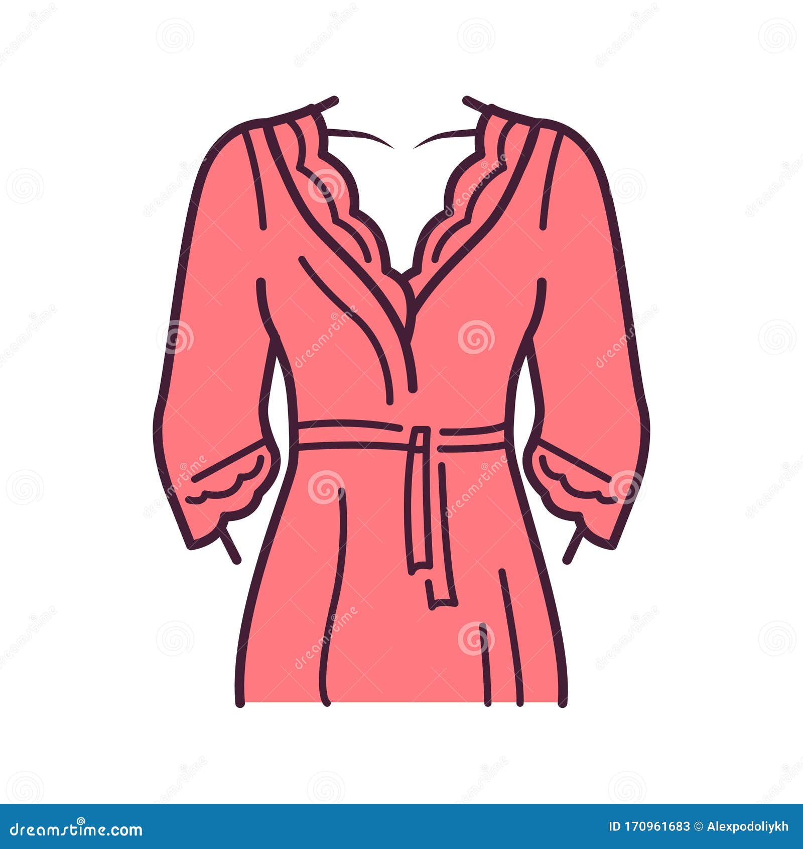 Icono De La Línea De Color De La Lencería De Trineo Vestido El Vestido De Casa O De Mañana Es Una Túnica, Una Prenda De Vestir Ex Stock de ilustración - Ilustración Icono De La Línea De Color De La Lencería De Trineo Vestido El Vestido De Casa O De Mañana Es Una Túnica, Una Prenda De Vestir Ex Stock de ilustración - Ilustración