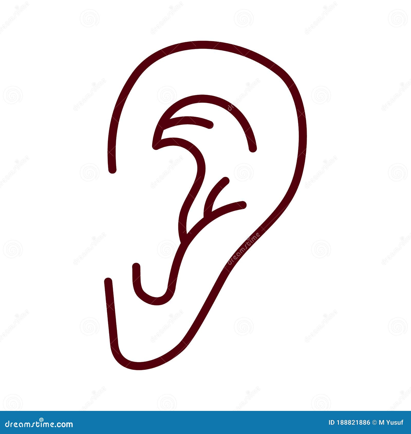 Icono De La Línea Negra Para El Oído Oír El Sentido De La Escucha Humana  Ilustración del Vector - Ilustración de icono, sentido: 188821886