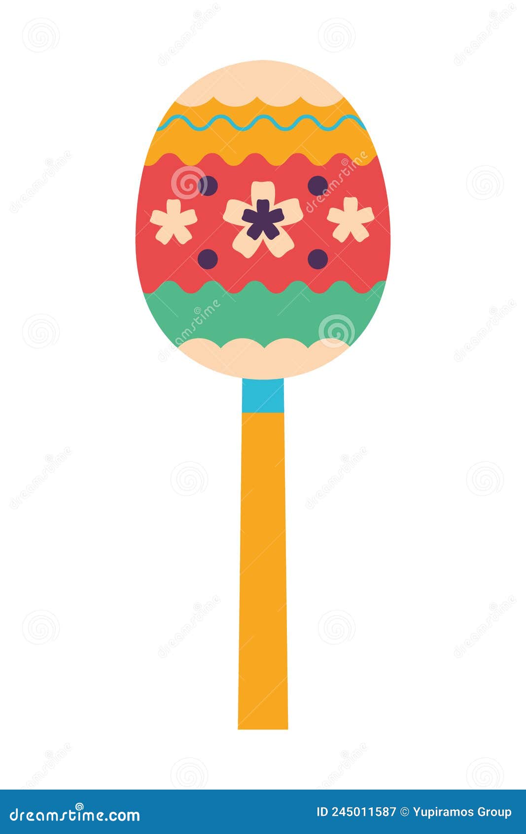 Icono De La Maraca Mexicana Ilustración del Vector Ilustración de