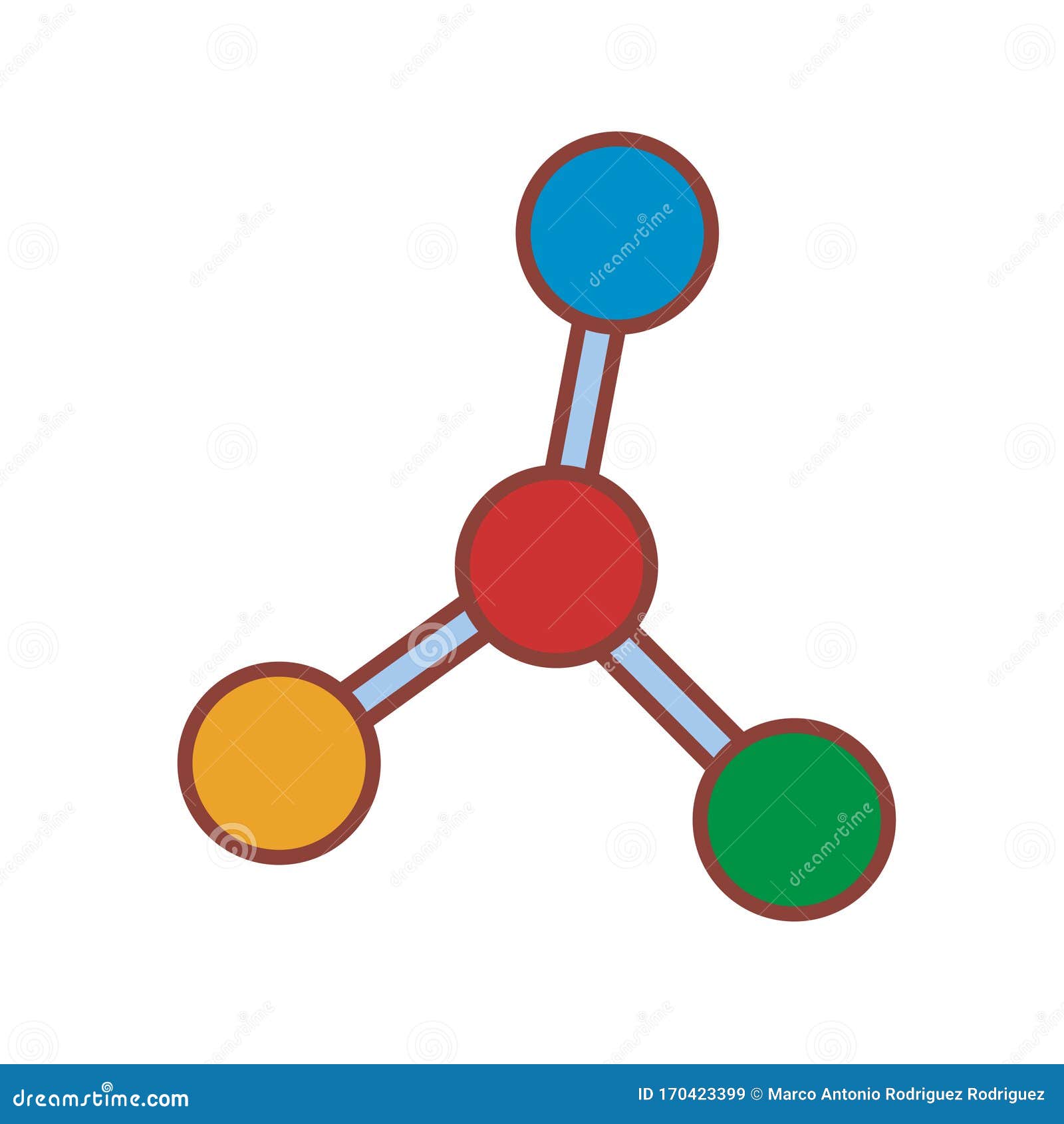 Icono De Molécula Aislado De Dibujo Animado Emoji Stock de ilustración -  Ilustración de vector, laboratorio: 170423399