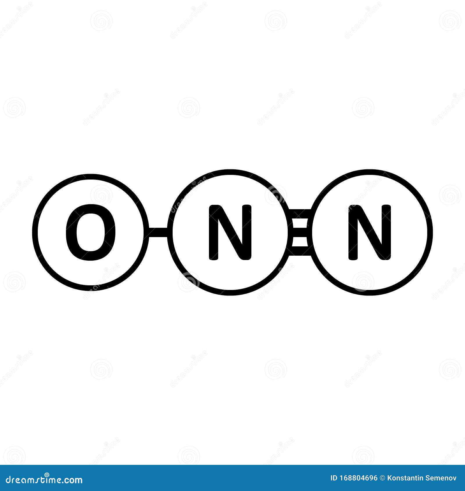 Icono De Molécula De Gas óxido Nitroso Stock de ilustración - Ilustración  de laboratorio, moléculas: 168804696
