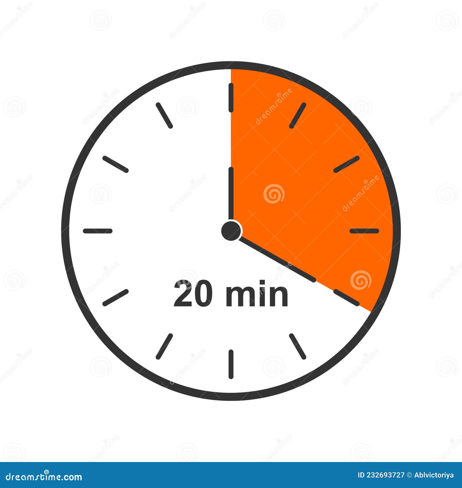 Icono De Reloj Con Intervalo De Tiempo De 20 Minutos. Temporizador De  Cuenta Atrás O Símbolo De Cronómetro. Elemento Infográfico P Ilustración  del Vector - Ilustración de deporte, vector: 232693727