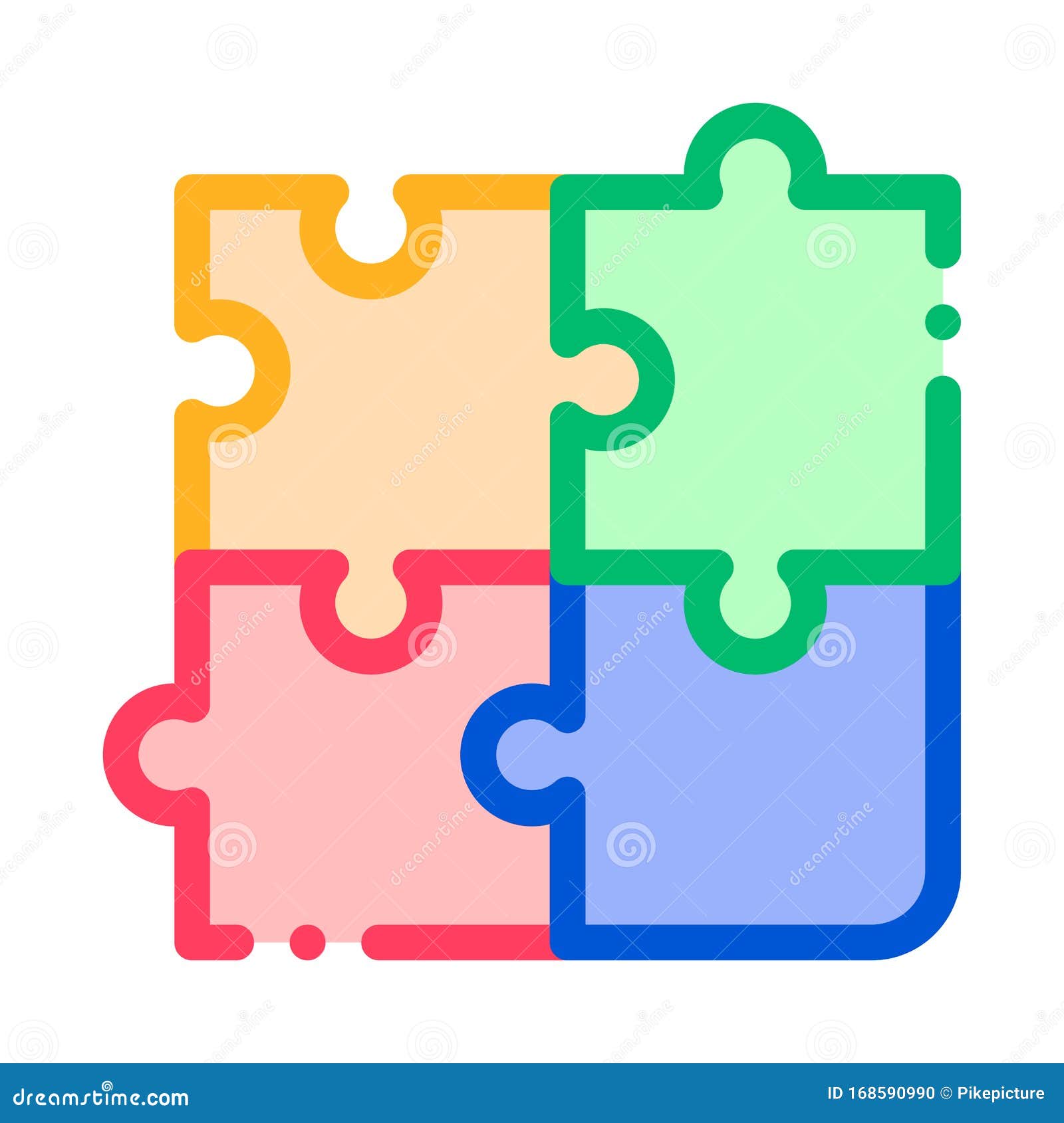 Icono De Signo Vectorial Del Rompecabezas Interactivo Para Niños Ilustración del Vector - Ilustración de vectorial, icono: 168590990