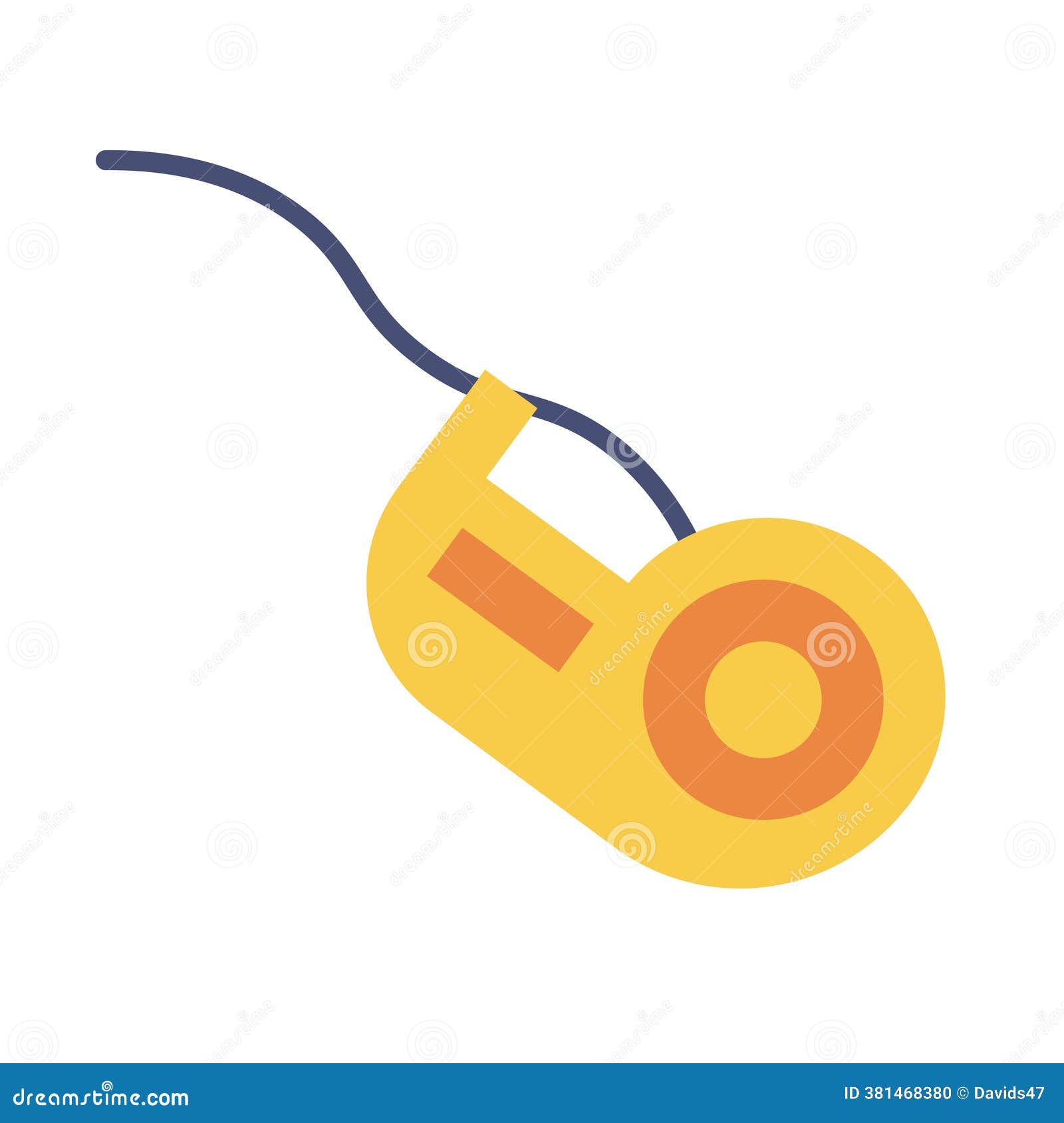 Icono De Silbato Amarillo. Vector Ilustración del Vector - Ilustración de  herramienta, vector: 381468380, image size:1600x1690