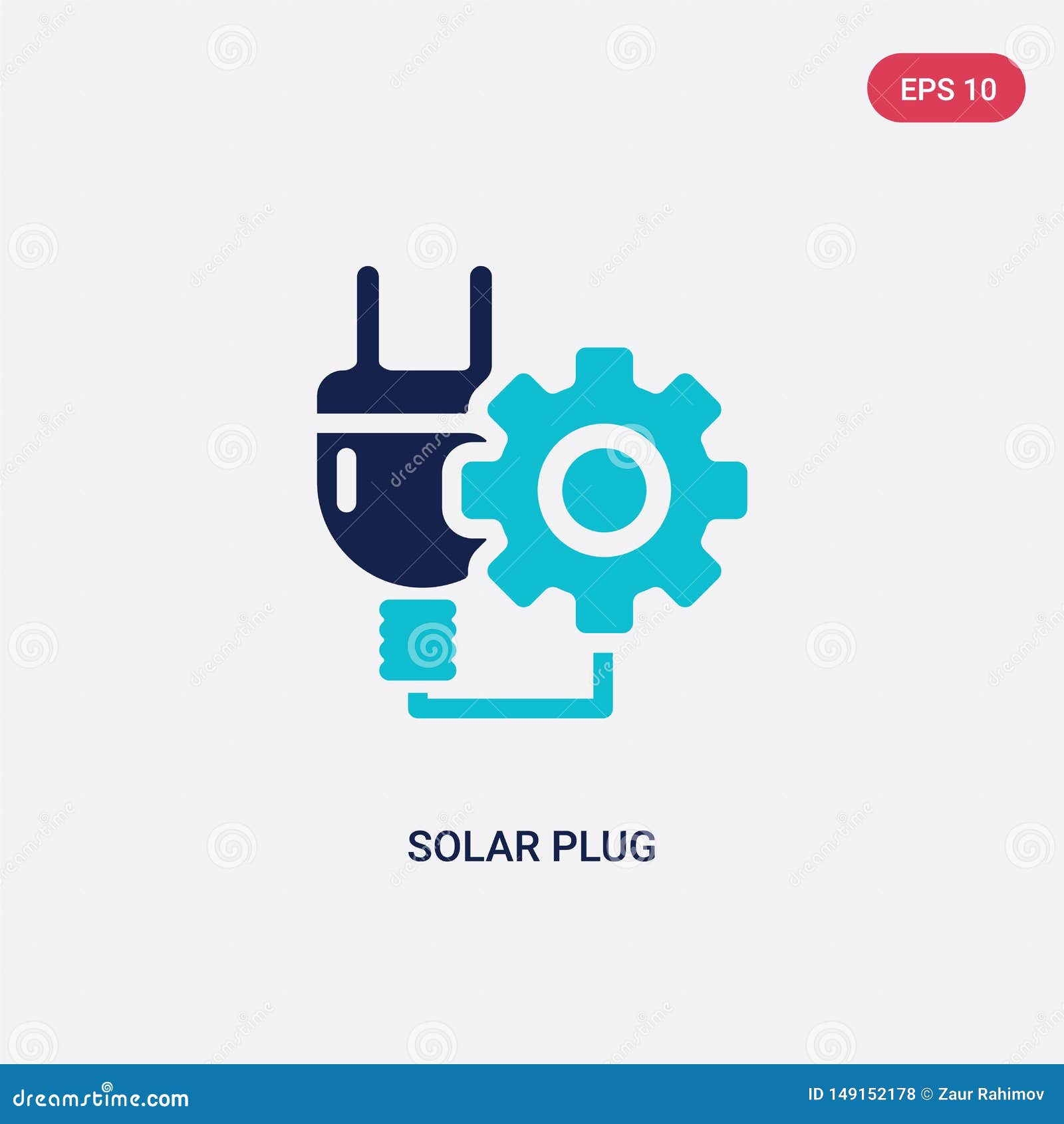 Icono De Vector De Enchufe Solar a Dos Colores Del Concepto De Ecología El  Símbolo De Señal Vectorial De Enchufe Solar Azul Aisla Ilustración del  Vector - Ilustración de bulbo, viento: 149152178