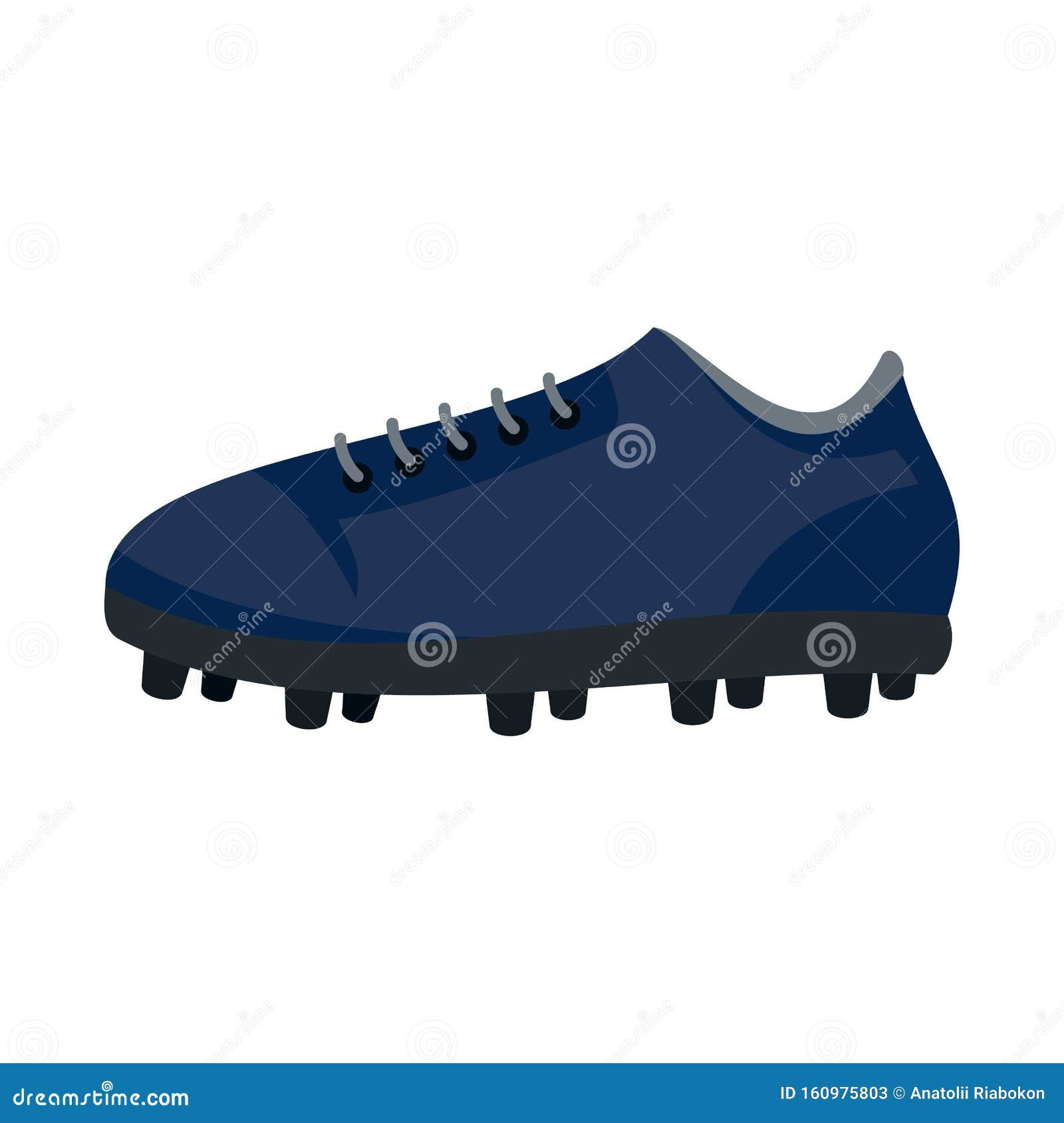Icono De Zapatos De Fútbol Americano, Estilo Plano Ilustración del Vector de manera, campo: 160975803